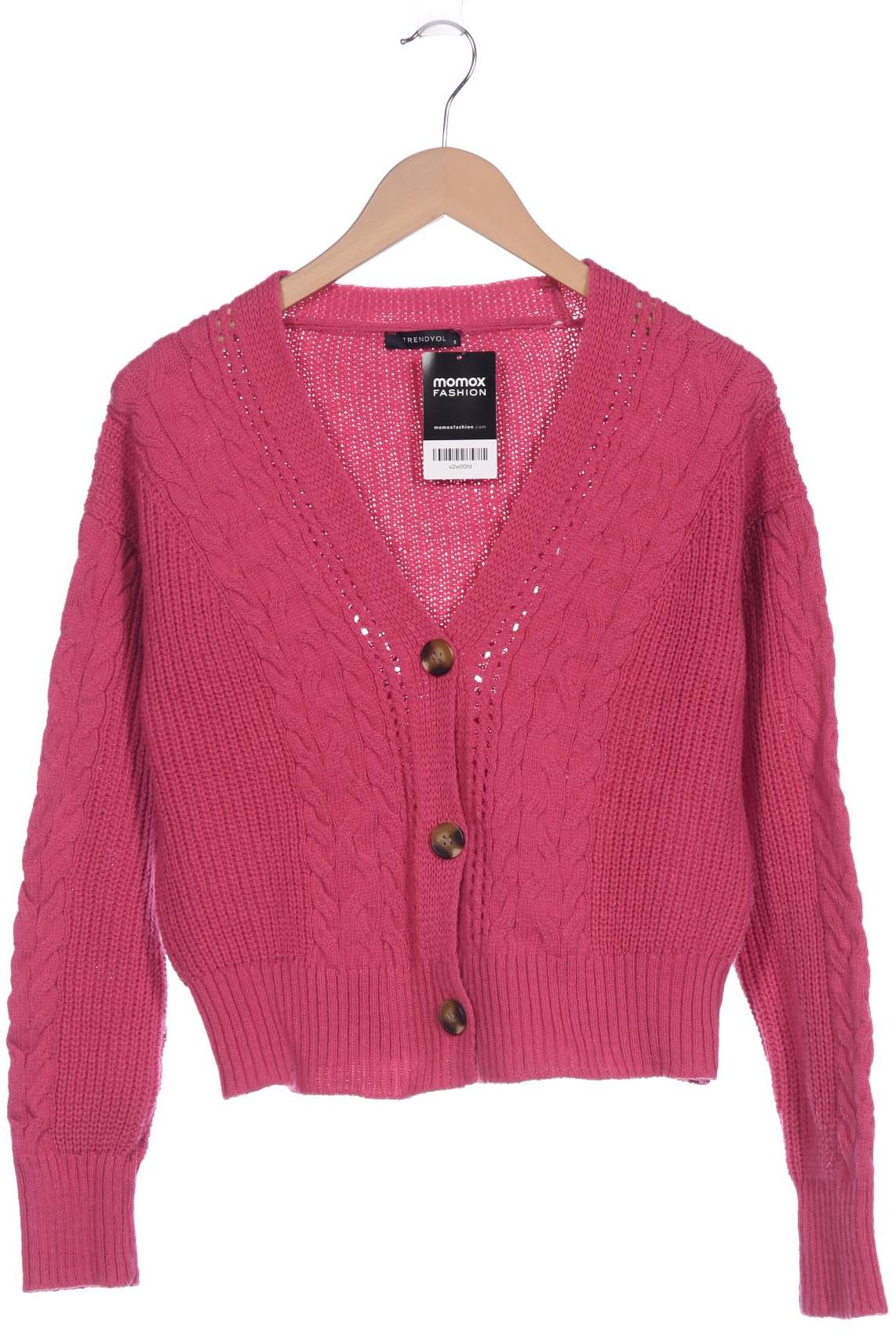 

Trendyol Damen Strickjacke, pink, Gr. 36