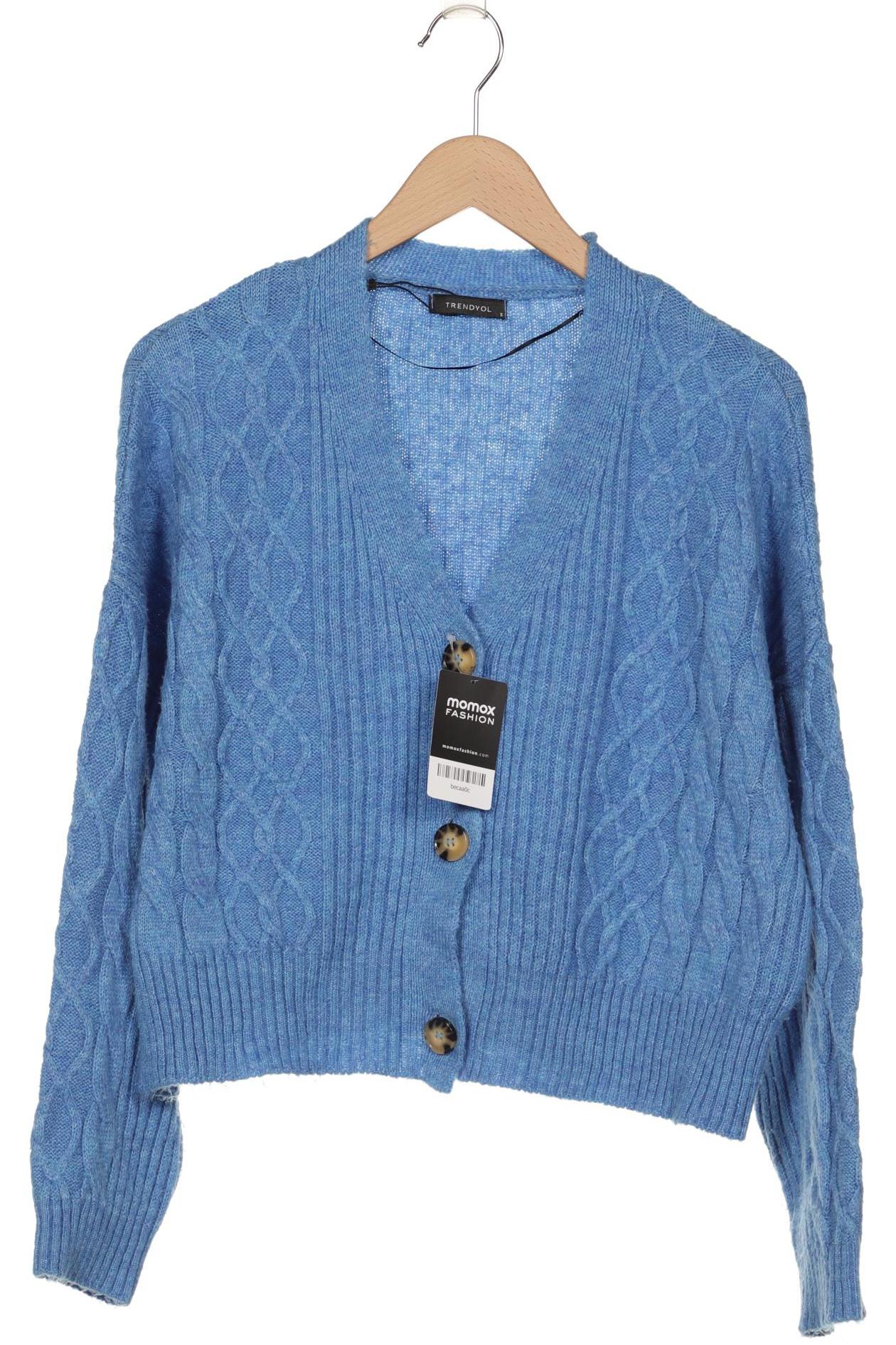 

Trendyol Damen Strickjacke, blau, Gr. 36