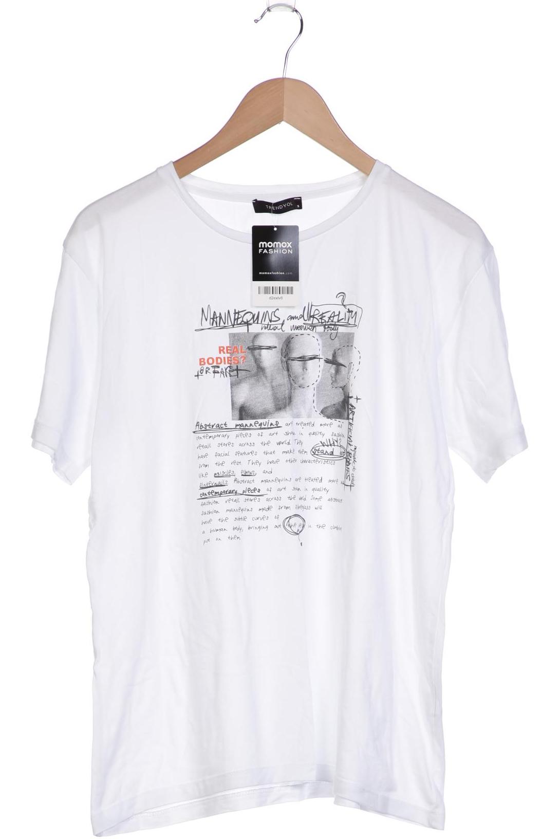 

Trendyol Damen T-Shirt, weiß, Gr. 36