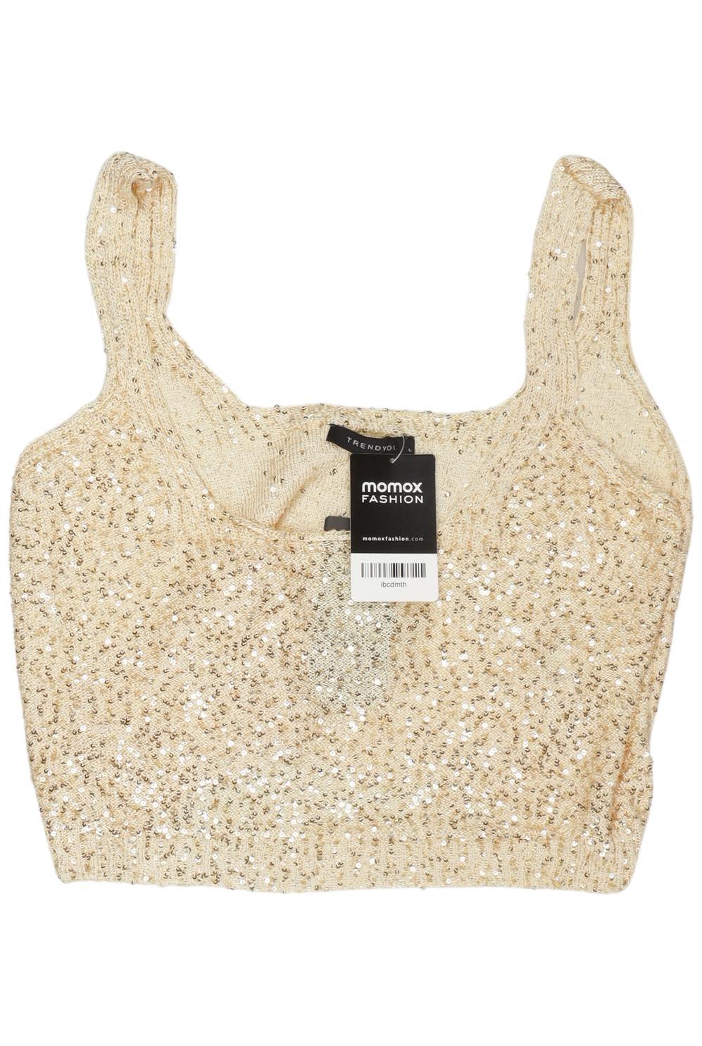 

Trendyol Damen Top, gold, Gr. 42