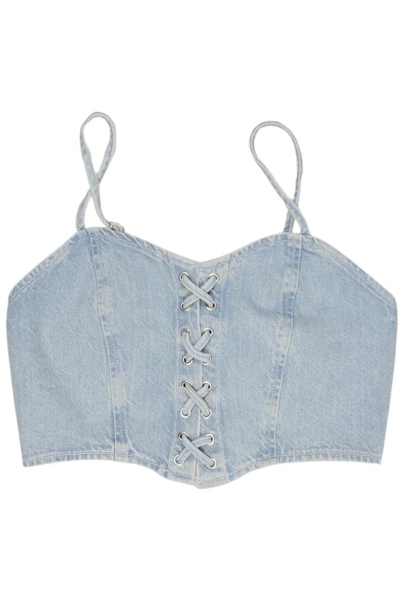 

Trendyol Damen Top, hellblau, Gr. 34