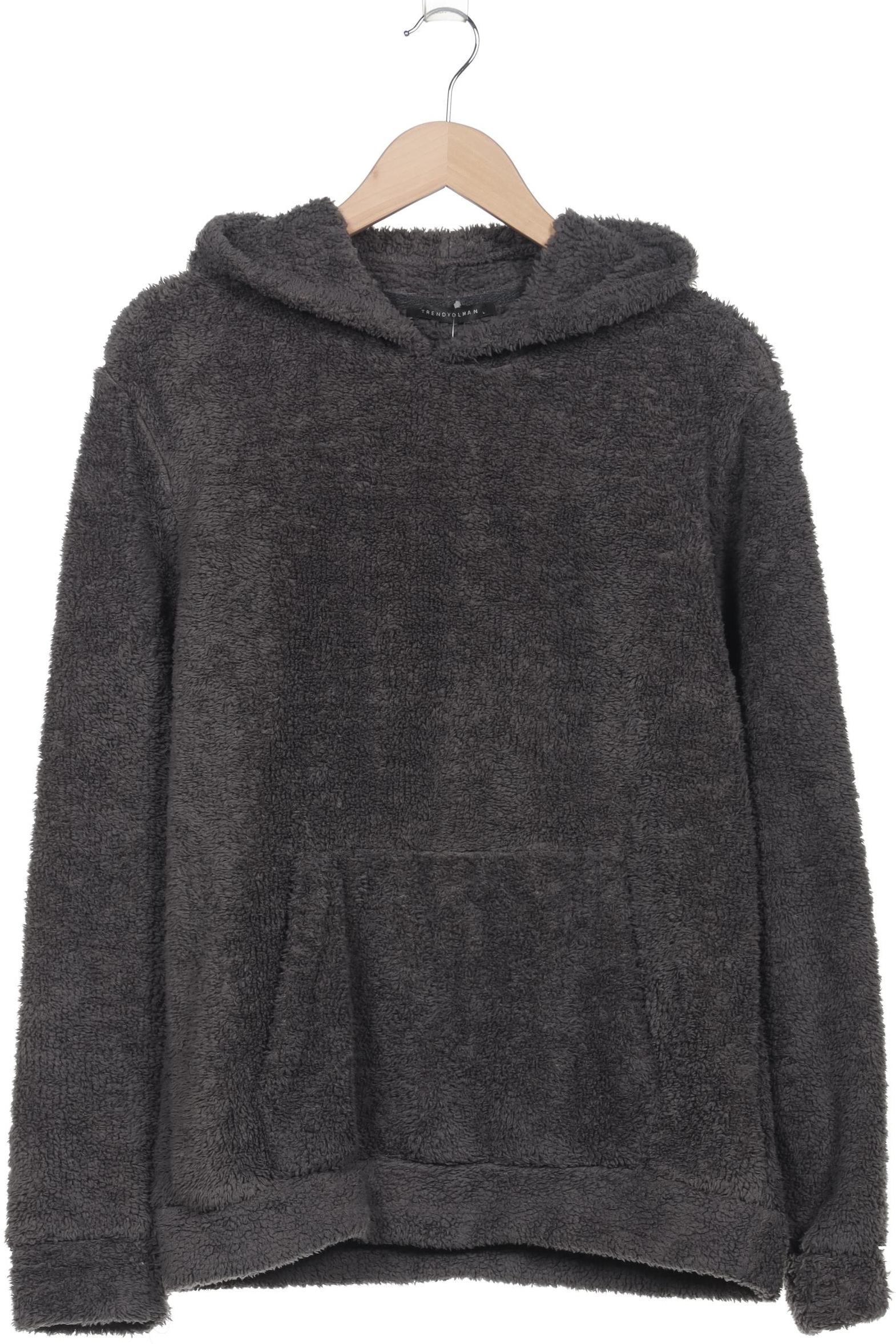 

Trendyol Herren Kapuzenpullover, grau, Gr. 52
