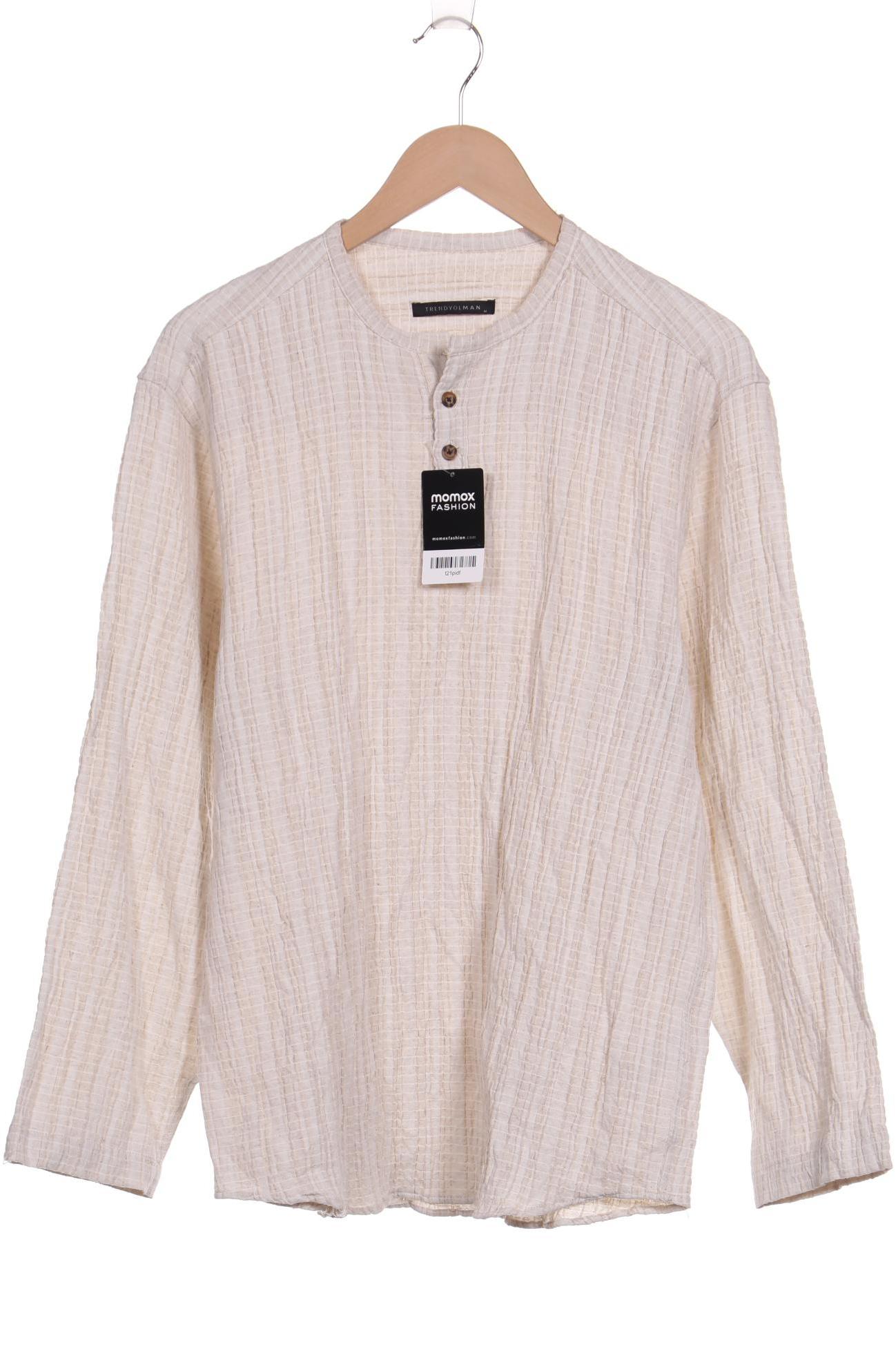 

Trendyol Herren Langarmshirt, beige, Gr. 48