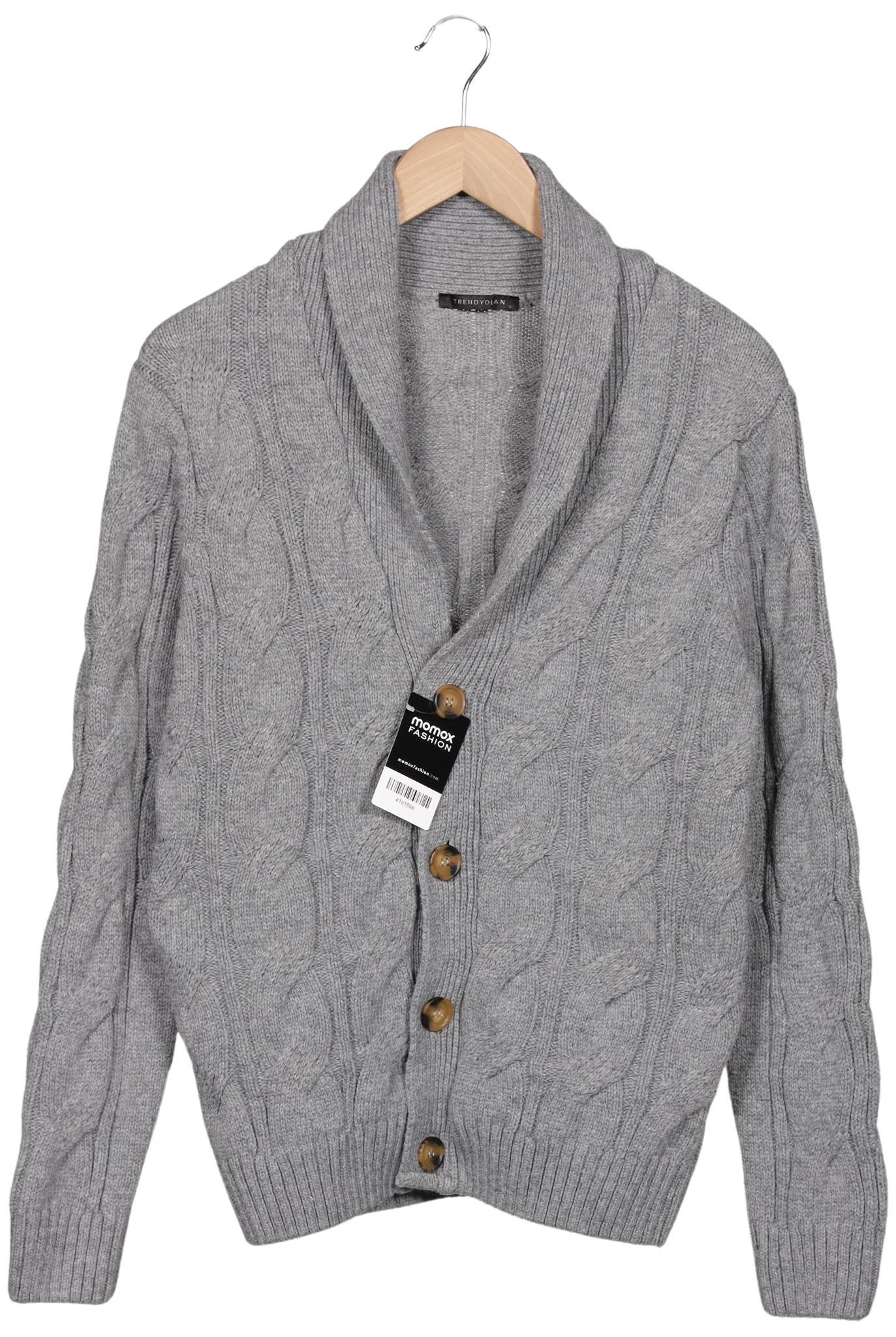 

Trendyol Herren Strickjacke, grau, Gr. 46