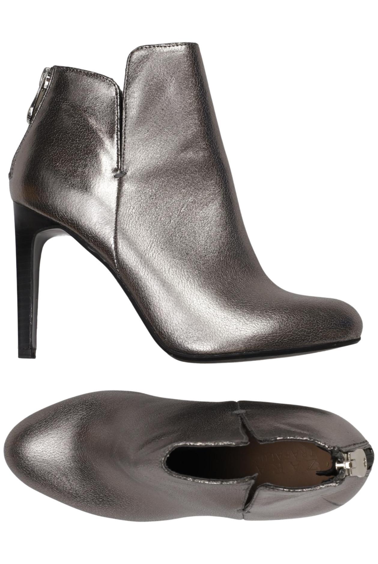 

TRF by Zara Damen Stiefelette, silber, Gr. 37