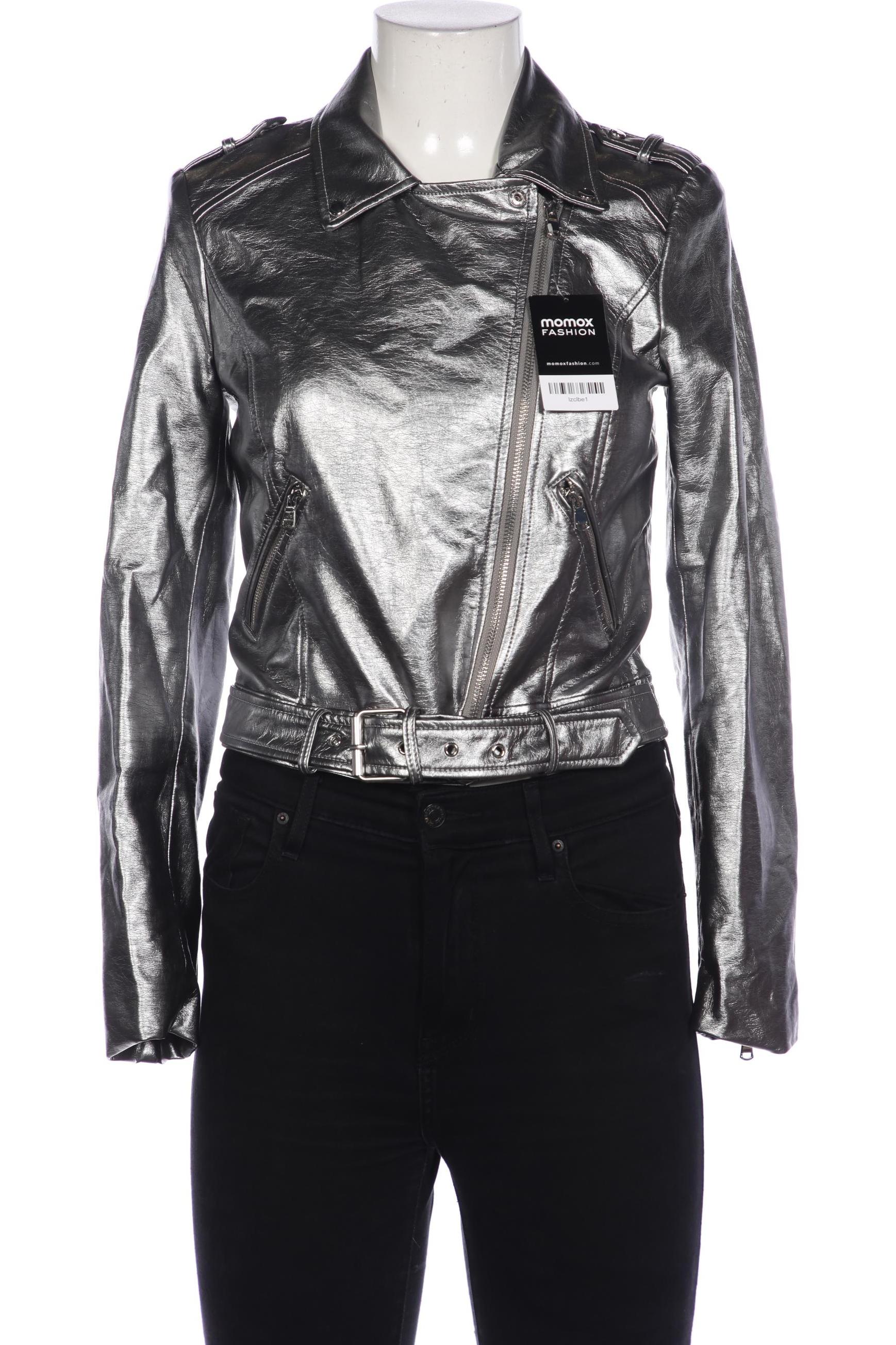 

TRF by Zara Damen Jacke, silber, Gr. 38