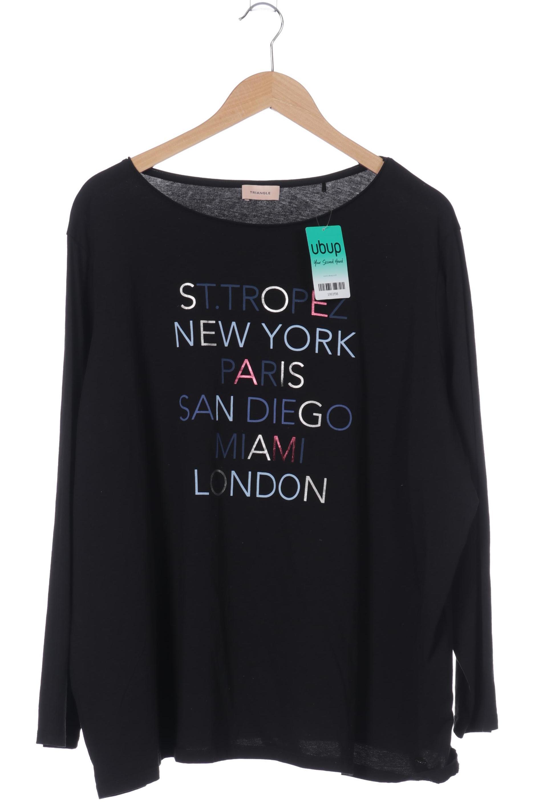 

Triangle Damen Langarmshirt, schwarz, Gr. 54