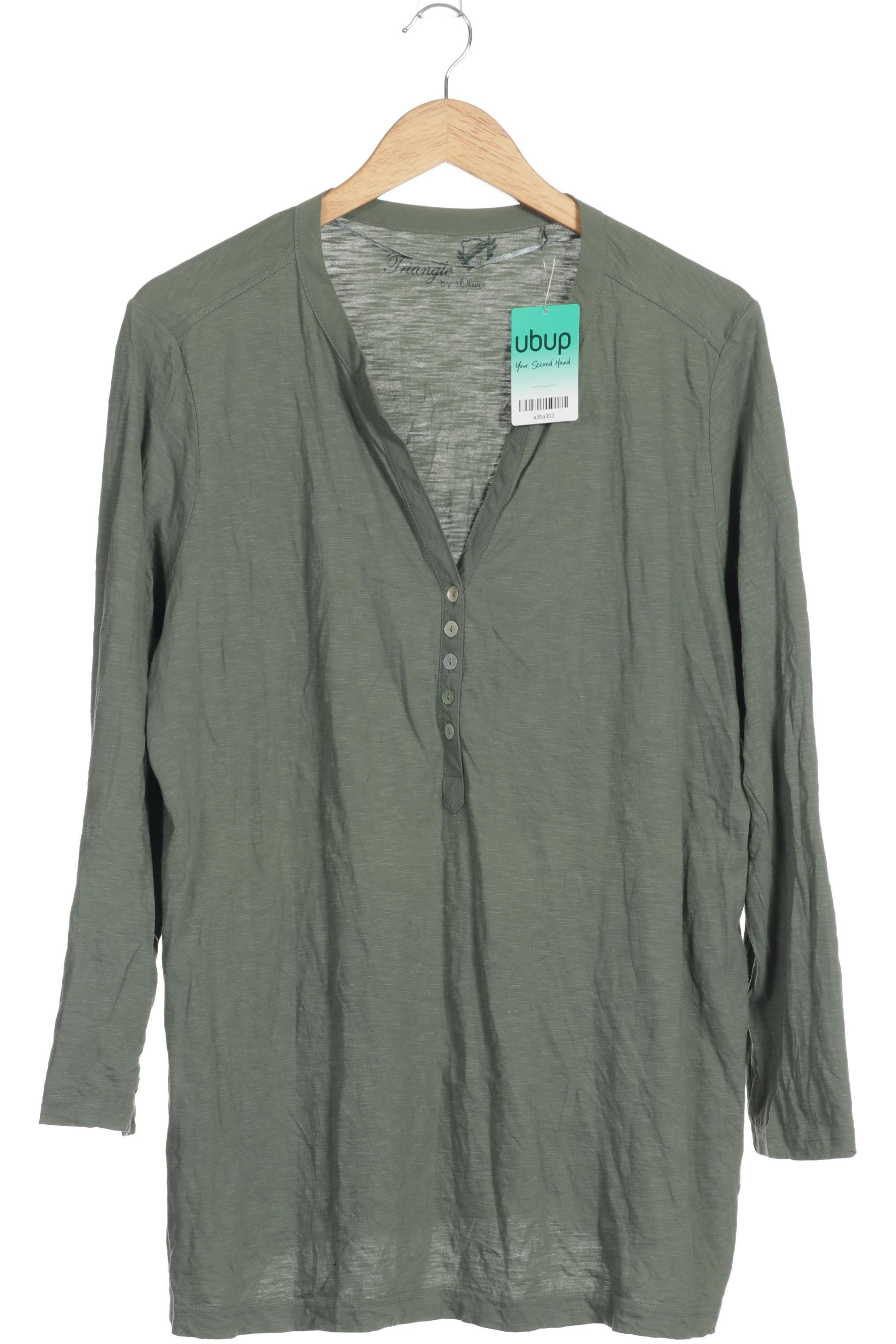 

Triangle Damen Langarmshirt, grün, Gr. 50