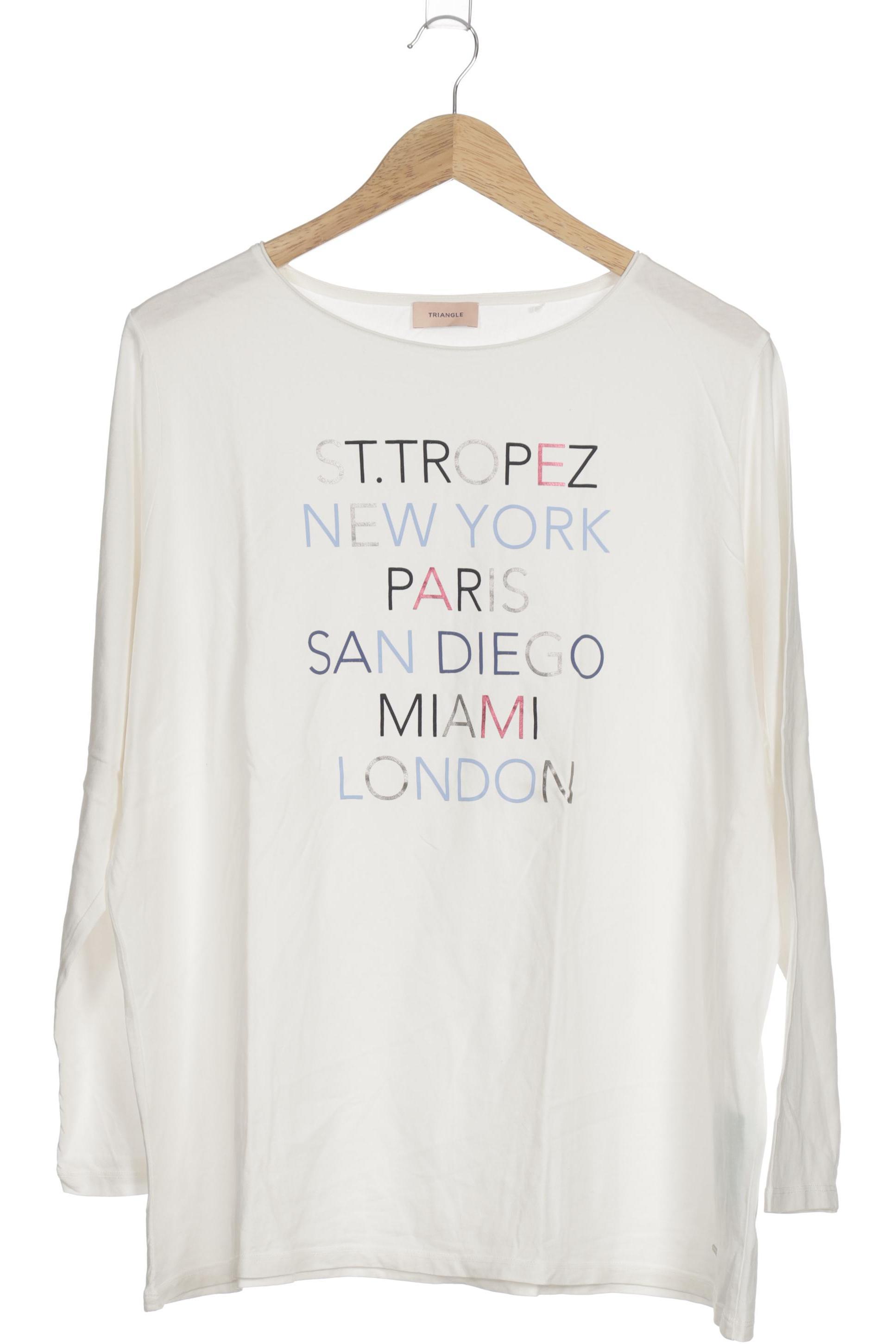 

Triangle Damen Langarmshirt, weiß, Gr.