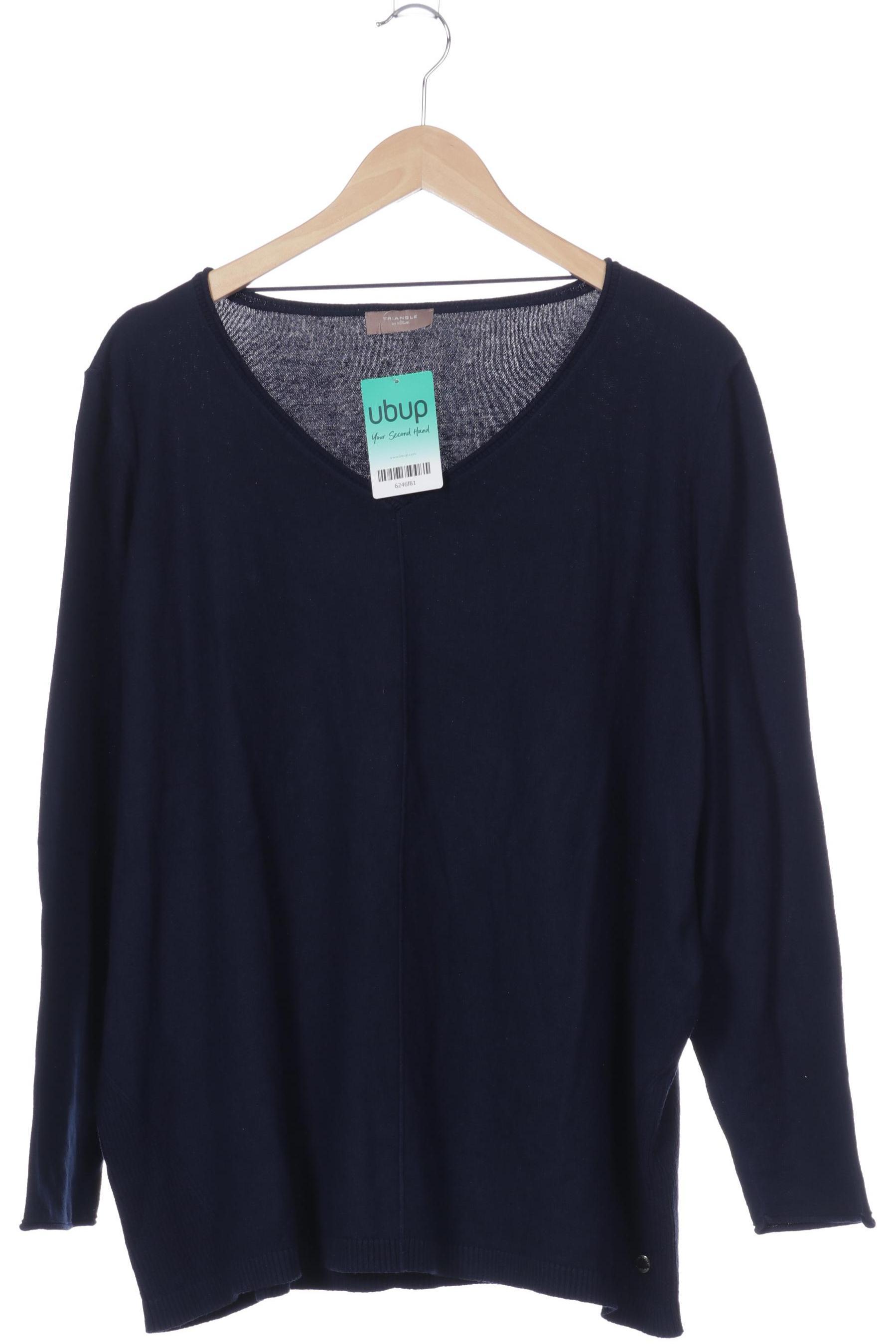 

Triangle Damen Pullover, blau, Gr. 52