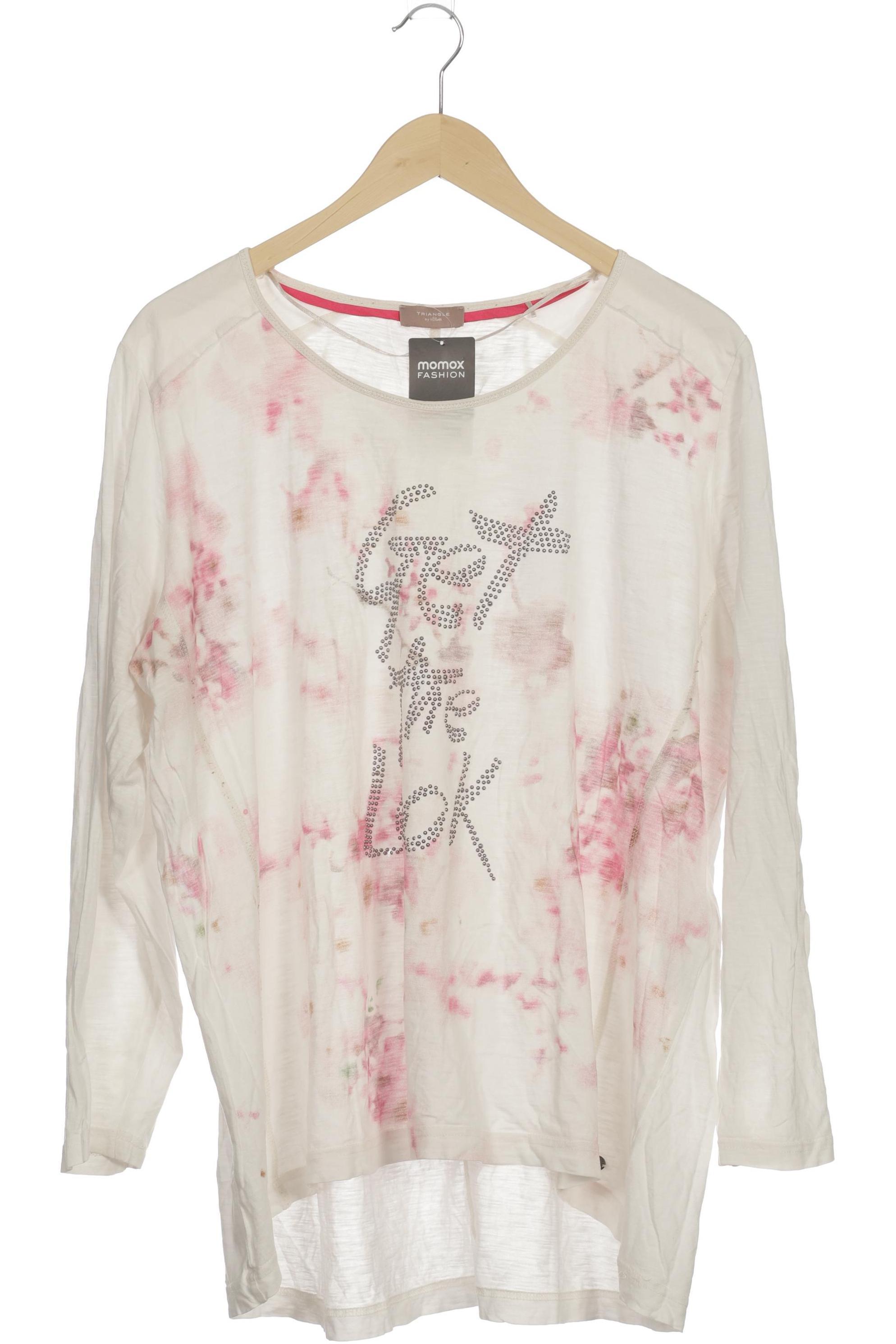 

Triangle Damen Langarmshirt, weiß, Gr. 52