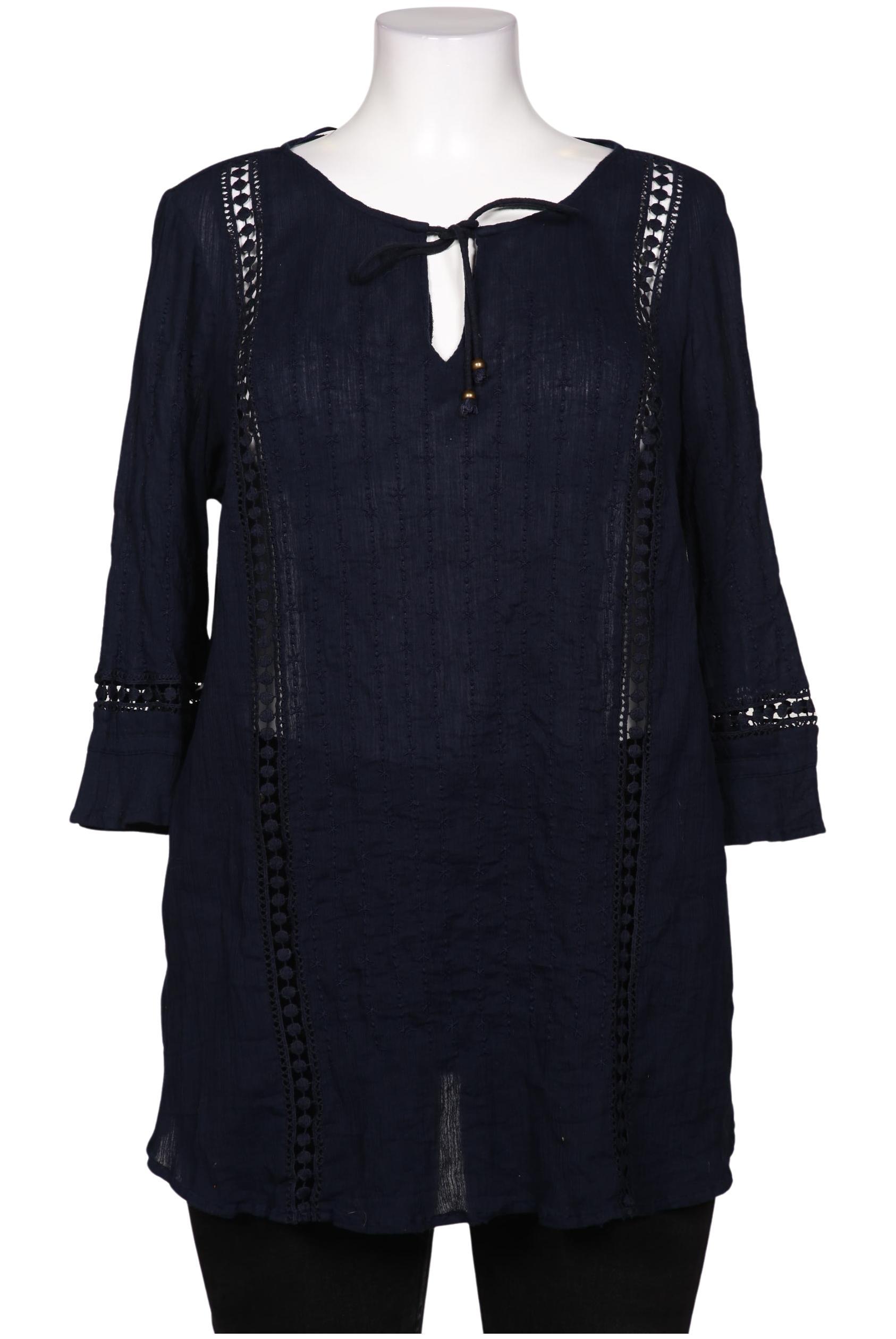 

Triangle Damen Bluse, marineblau, Gr. 48