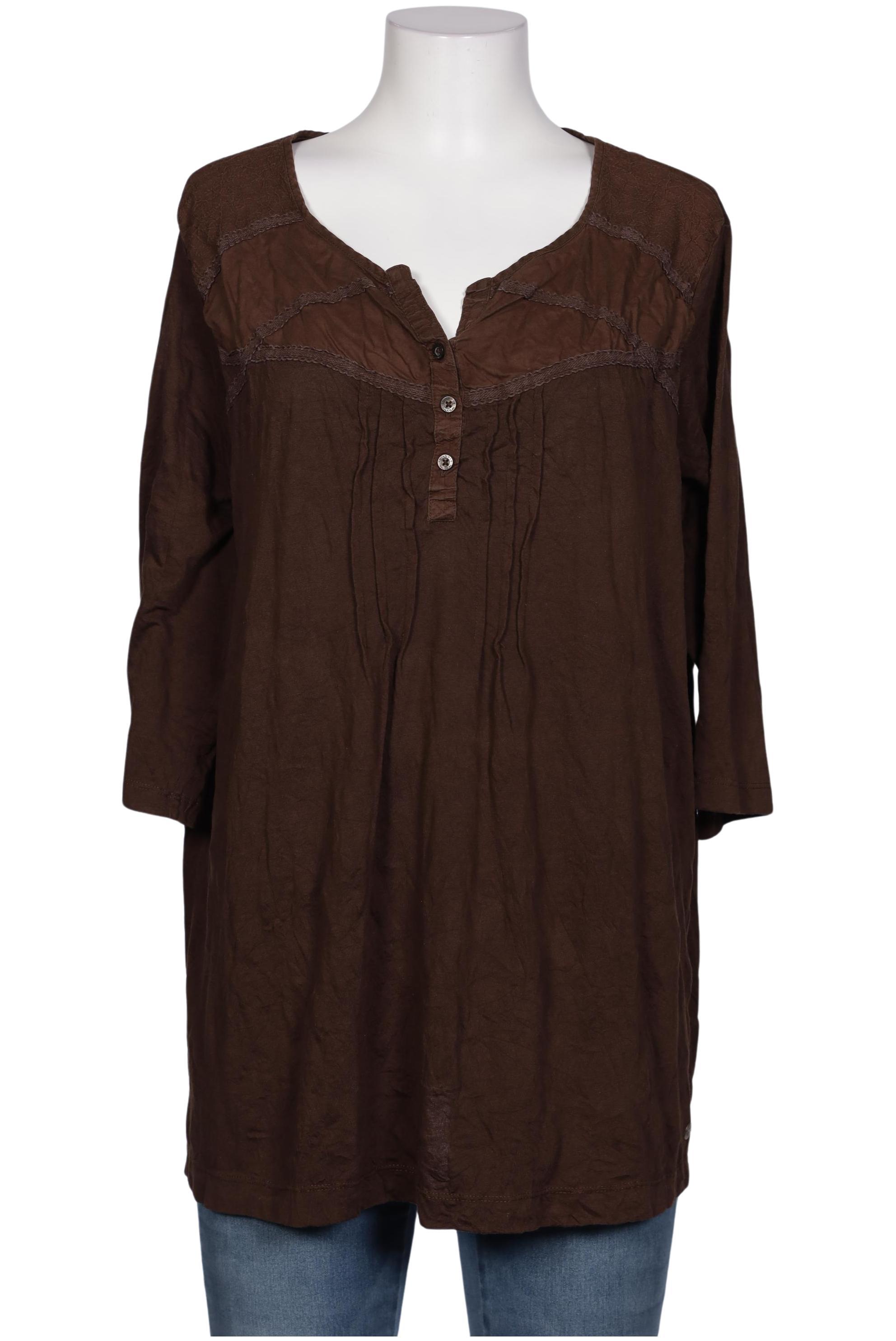 

Triangle Damen Bluse, braun, Gr. 46