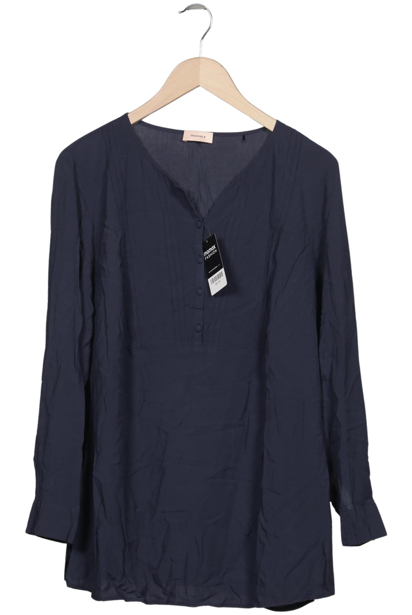 

Triangle Damen Bluse, marineblau, Gr. 50