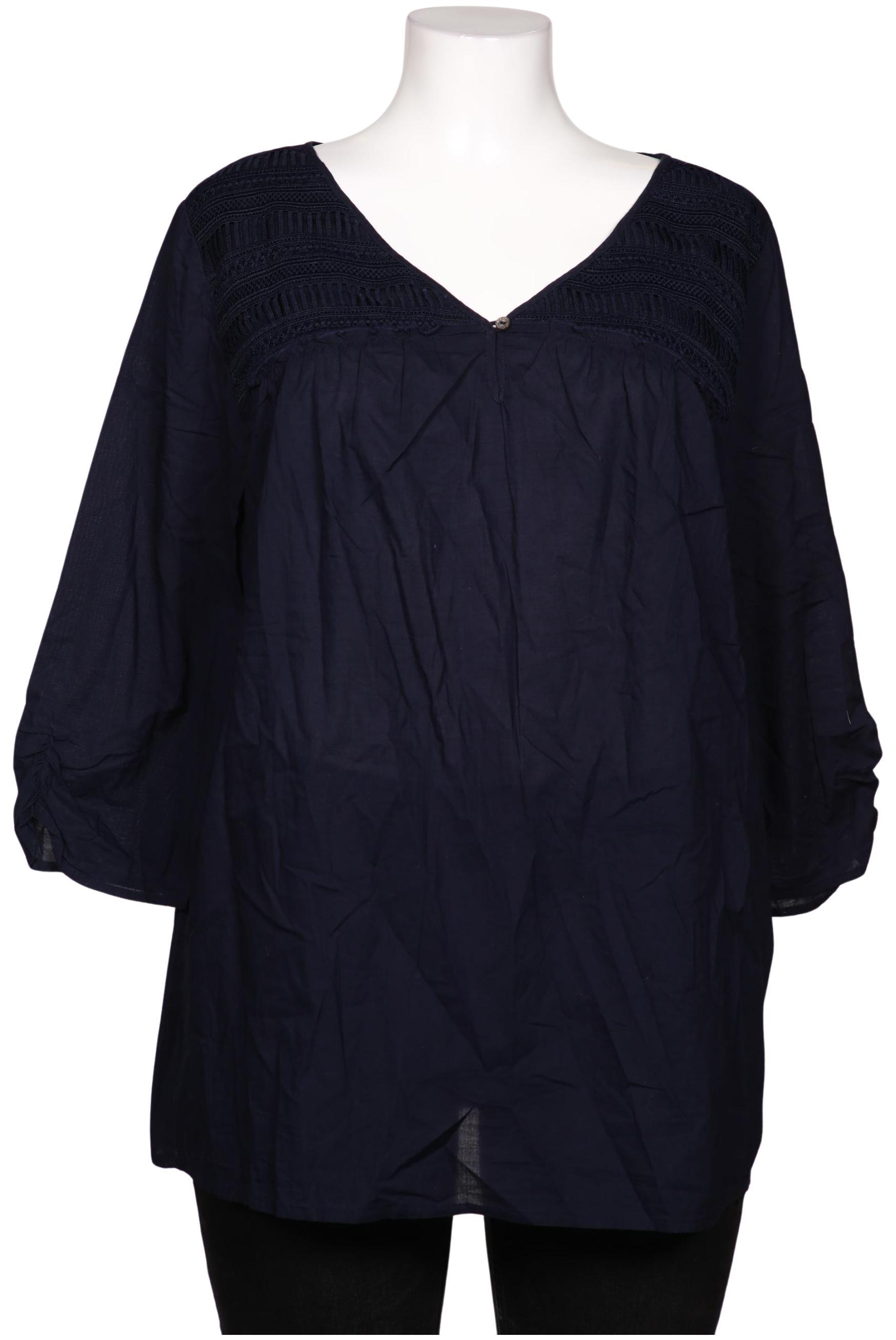 

Triangle Damen Bluse, marineblau, Gr. 48
