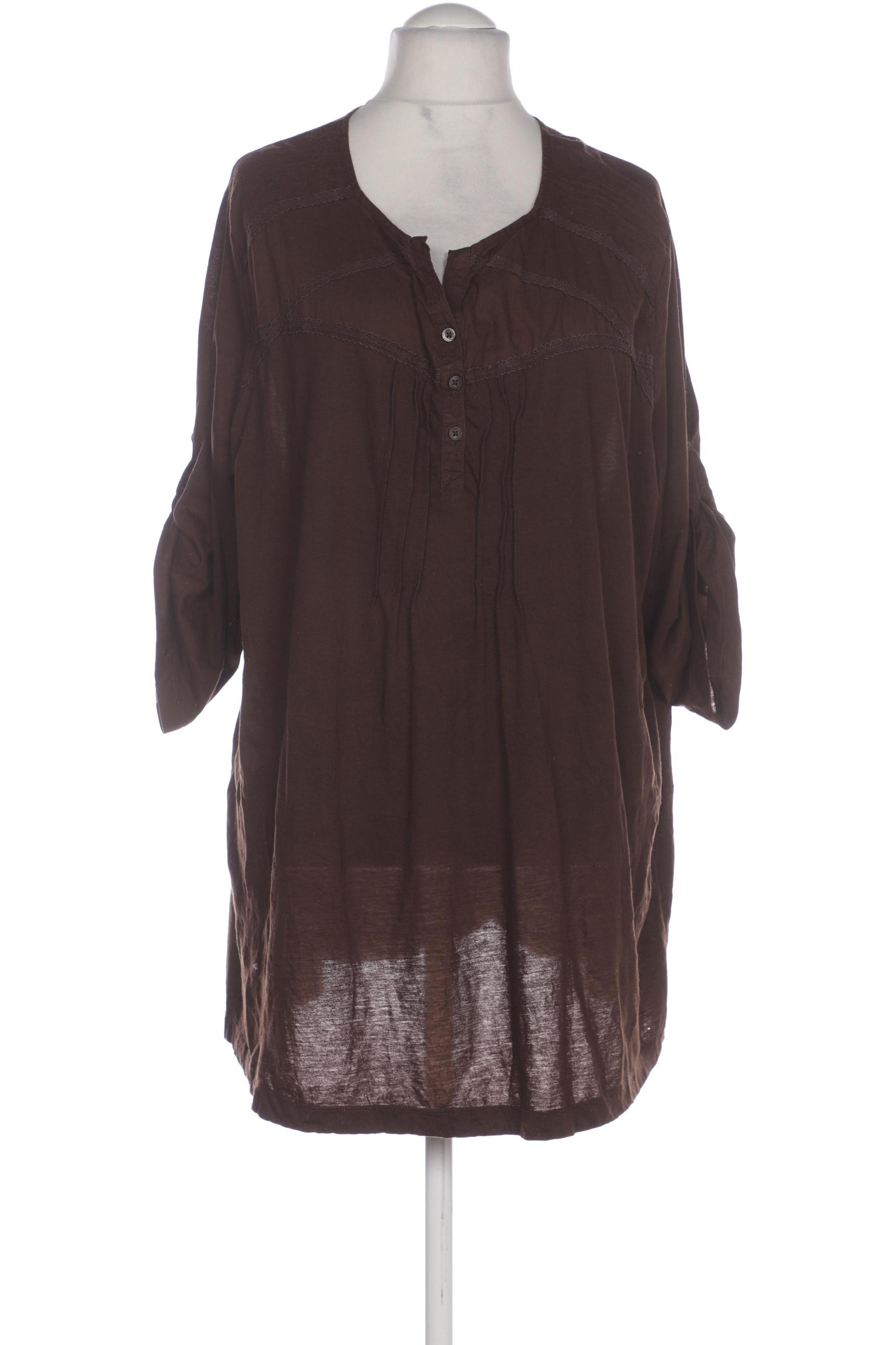 

Triangle Damen Bluse, braun, Gr. 52