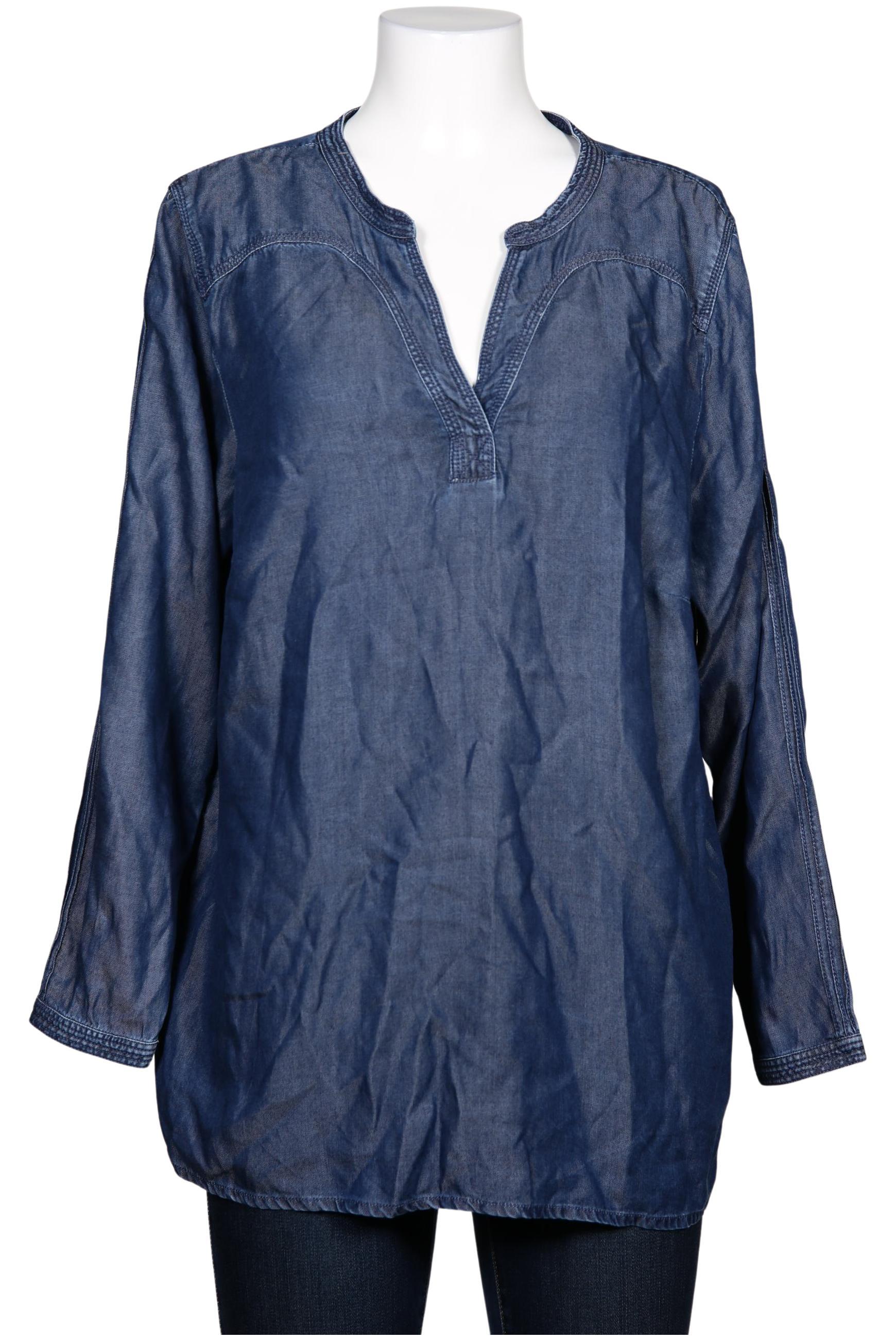 

Triangle Damen Bluse, blau, Gr. 48