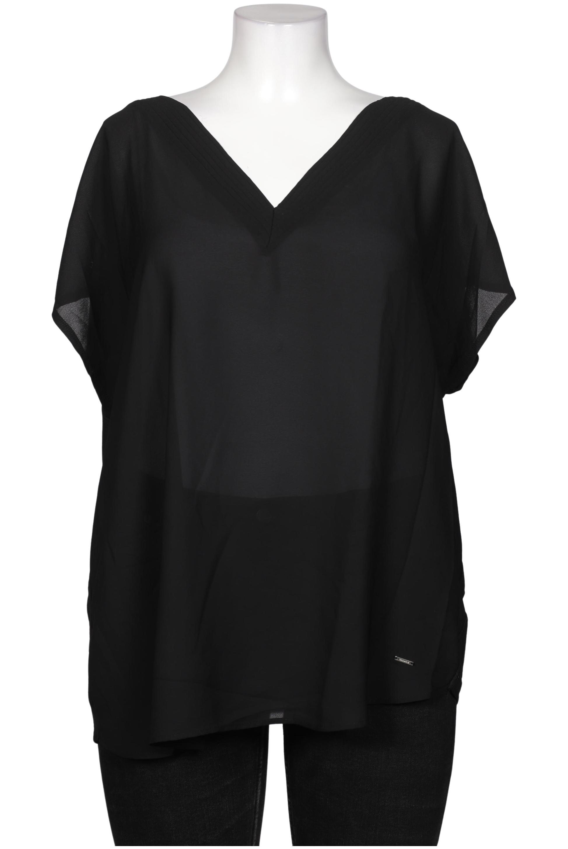 

Triangle Damen Bluse, schwarz, Gr. 48