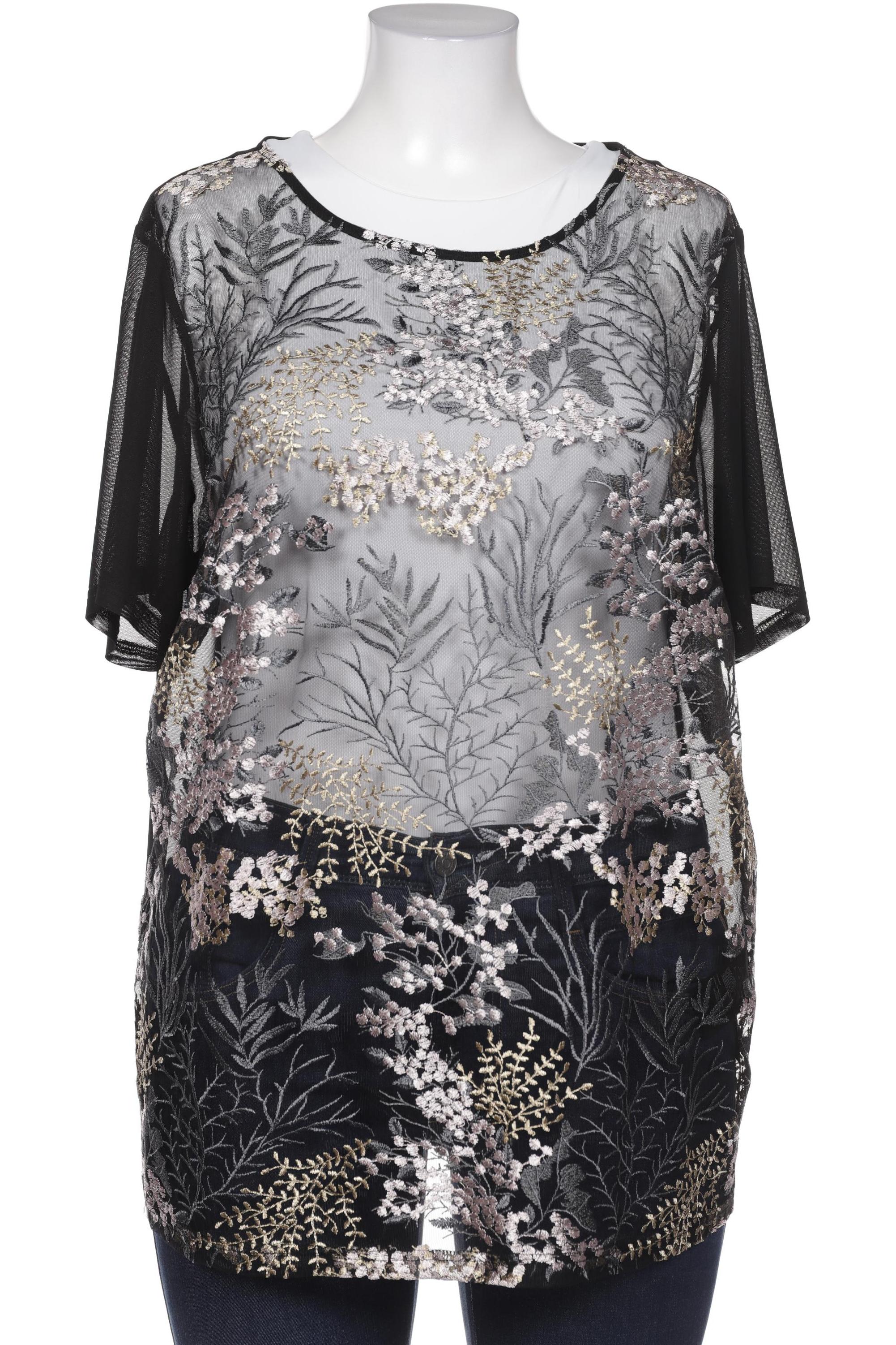 

Triangle Damen Bluse, schwarz, Gr. 48