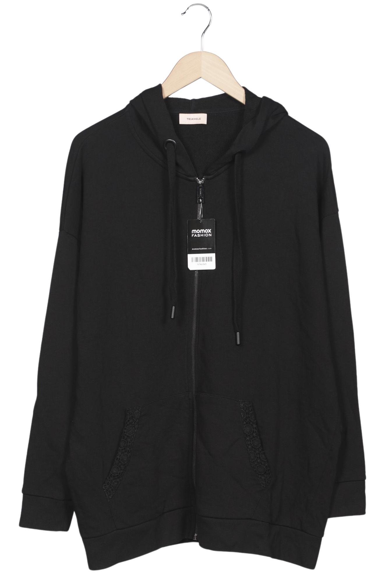 

Triangle Damen Kapuzenpullover, schwarz, Gr. 46