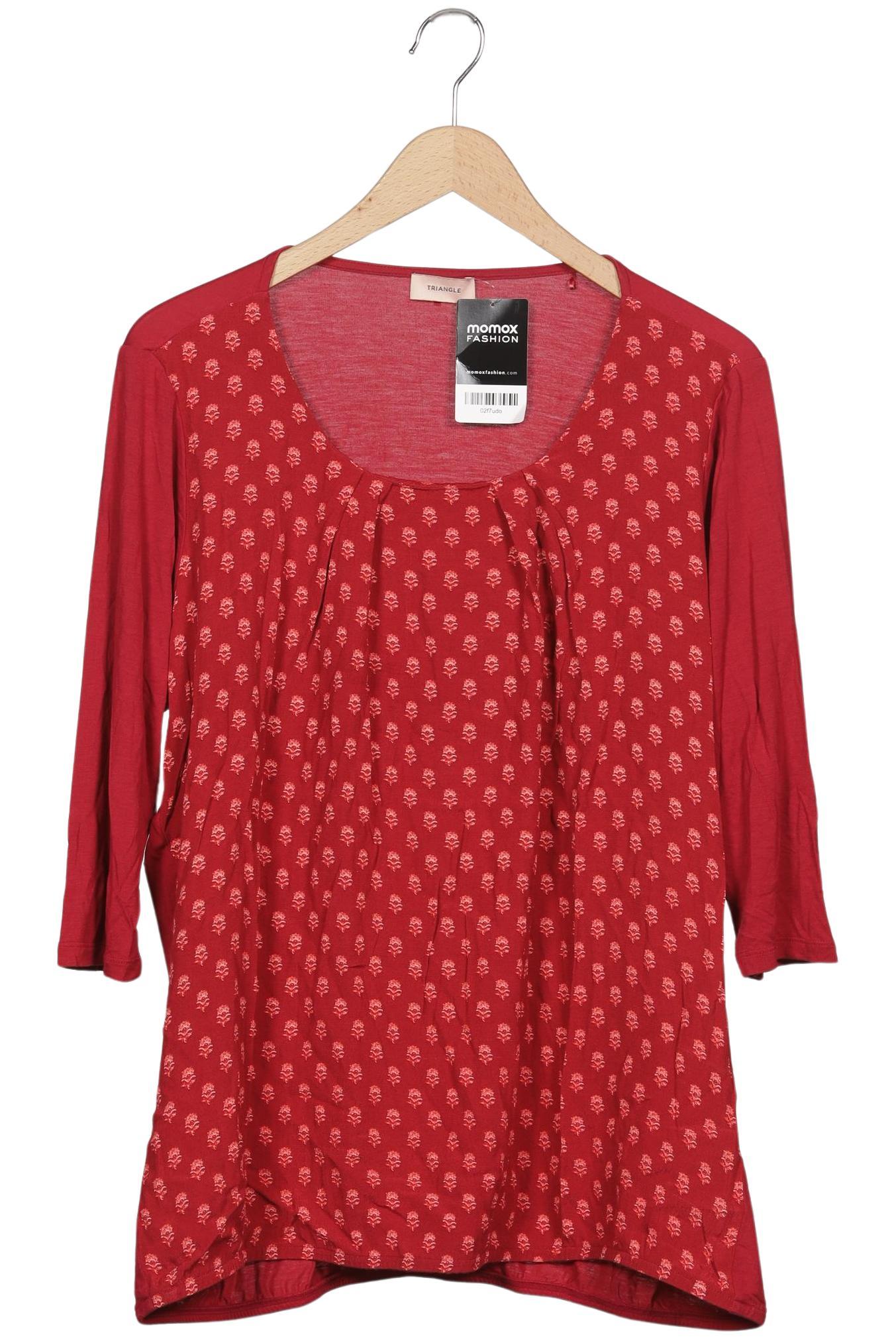 

Triangle Damen Langarmshirt, rot, Gr. 50
