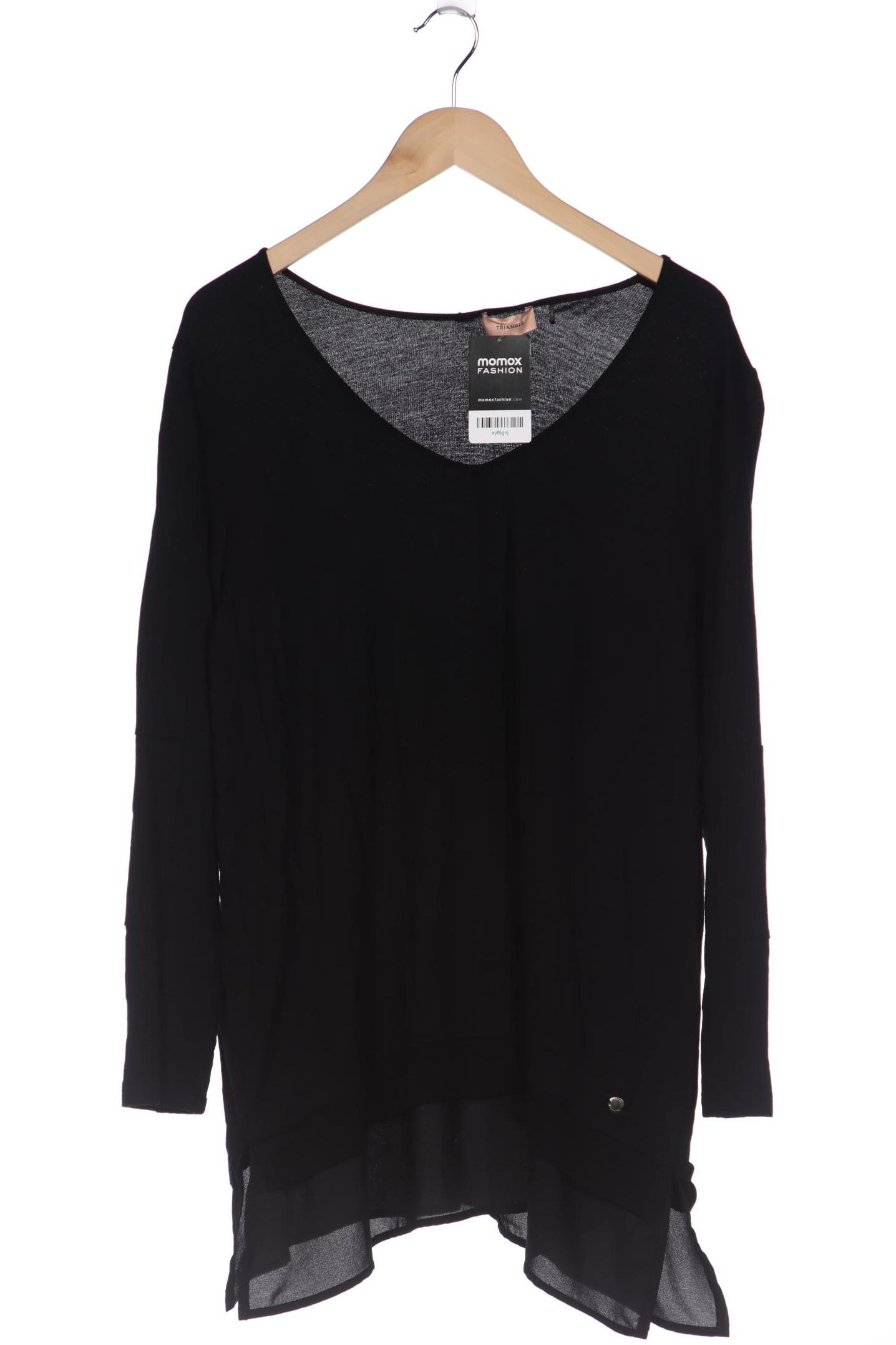 

Triangle Damen Langarmshirt, schwarz, Gr. 46
