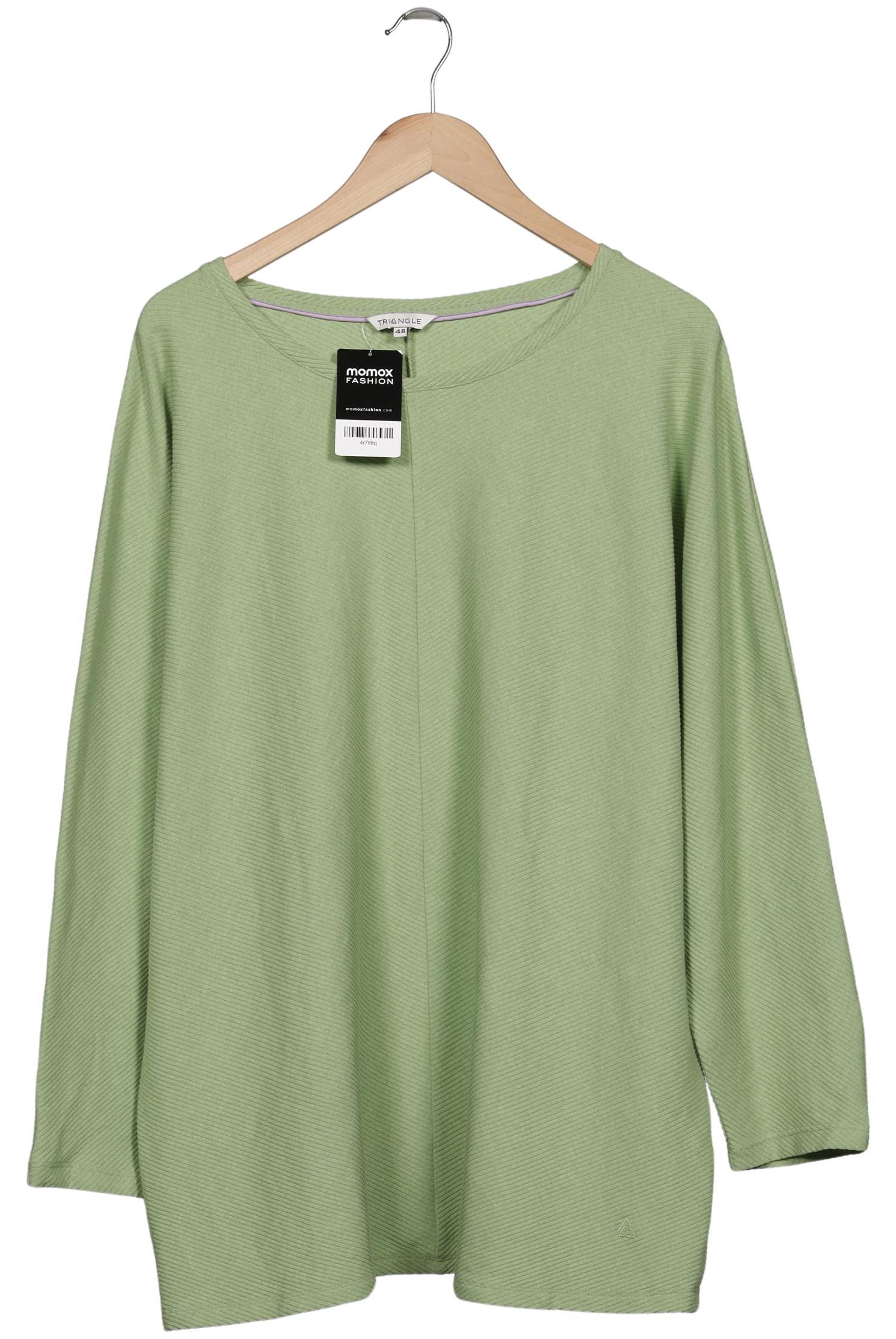 Thumbnail - Triangle Damen Langarmshirt, hellgrün, Gr. 48