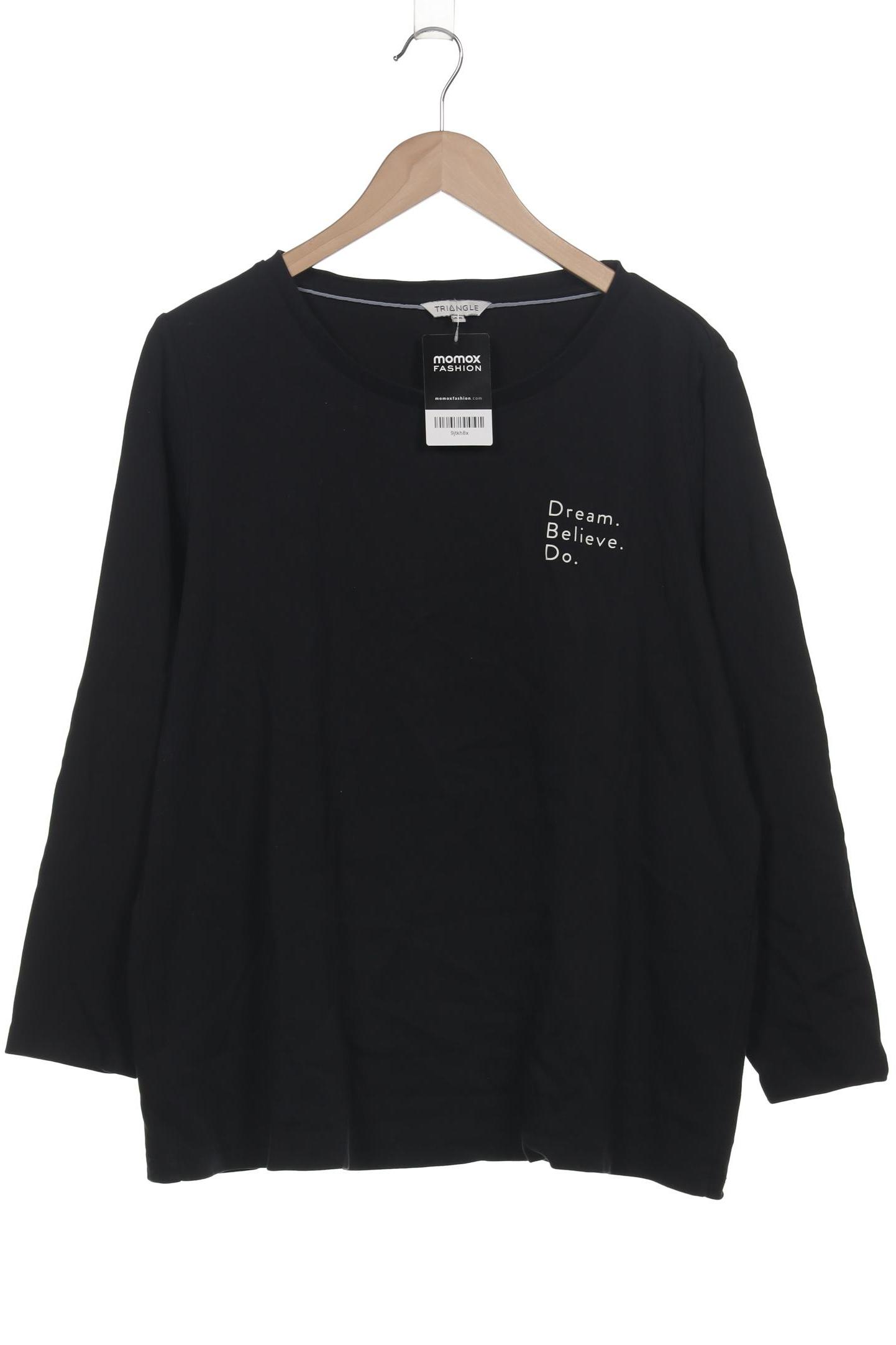 

Triangle Damen Langarmshirt, schwarz, Gr. 48