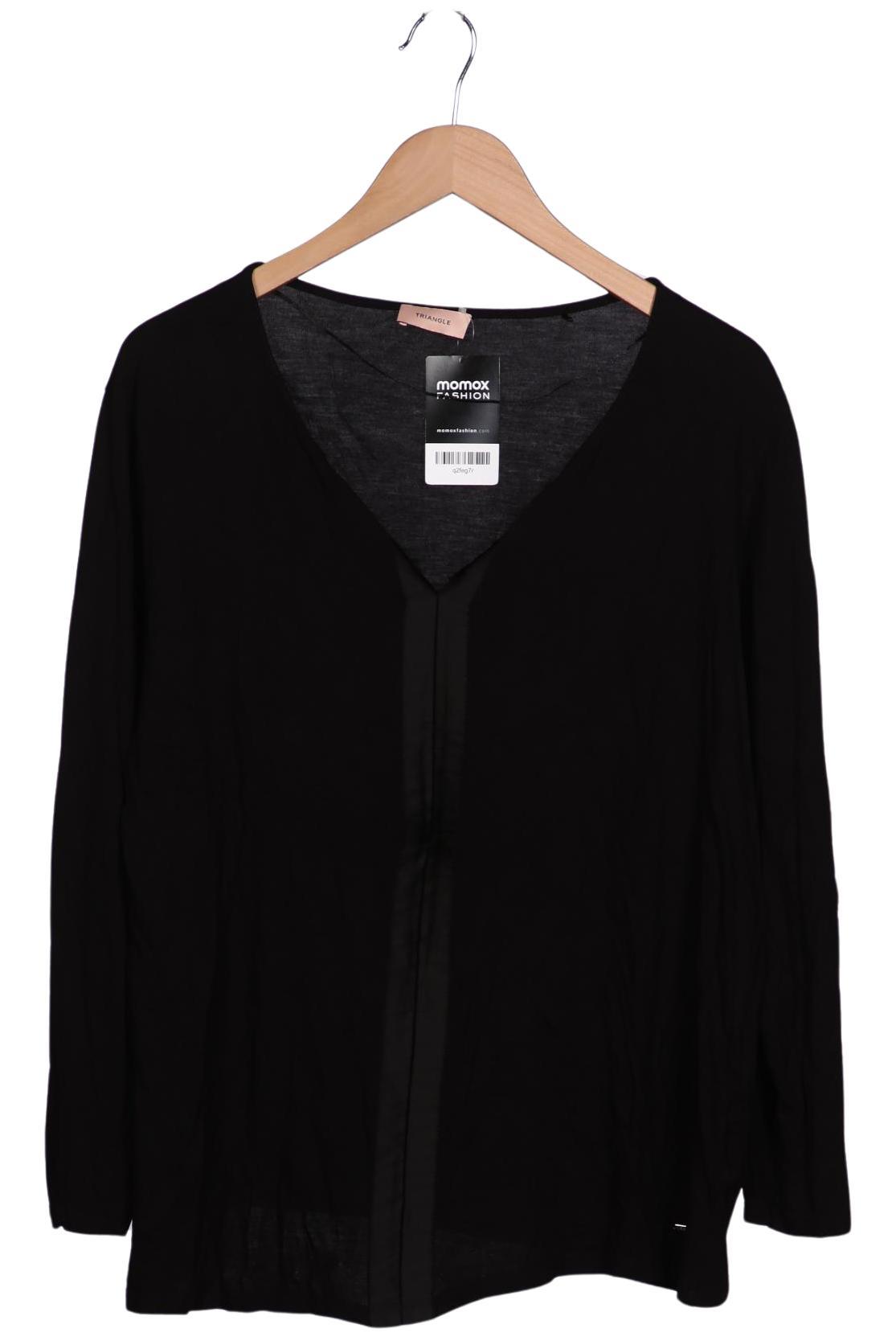 

Triangle Damen Langarmshirt, schwarz, Gr. 48