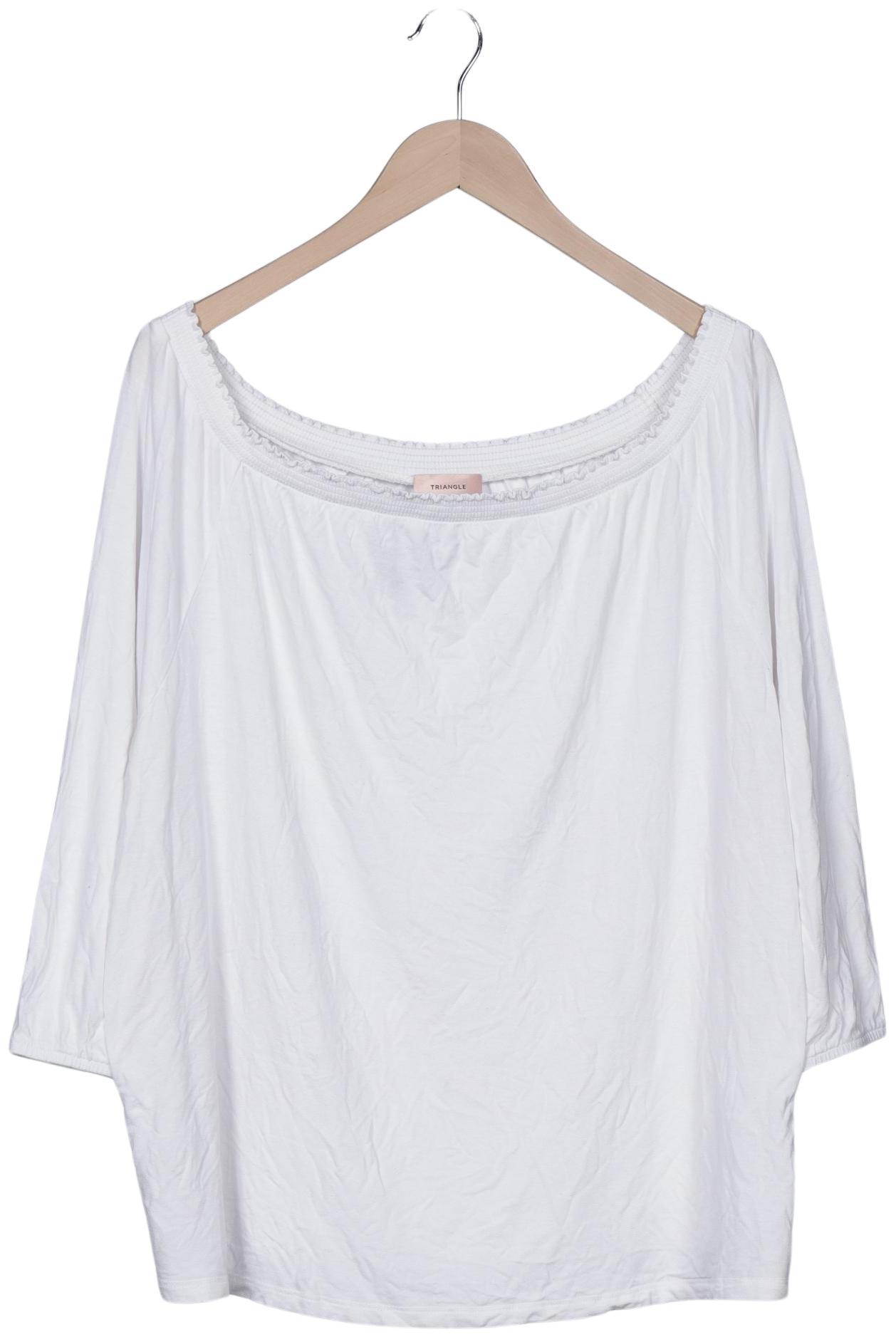 

Triangle Damen Langarmshirt, weiß, Gr. 50