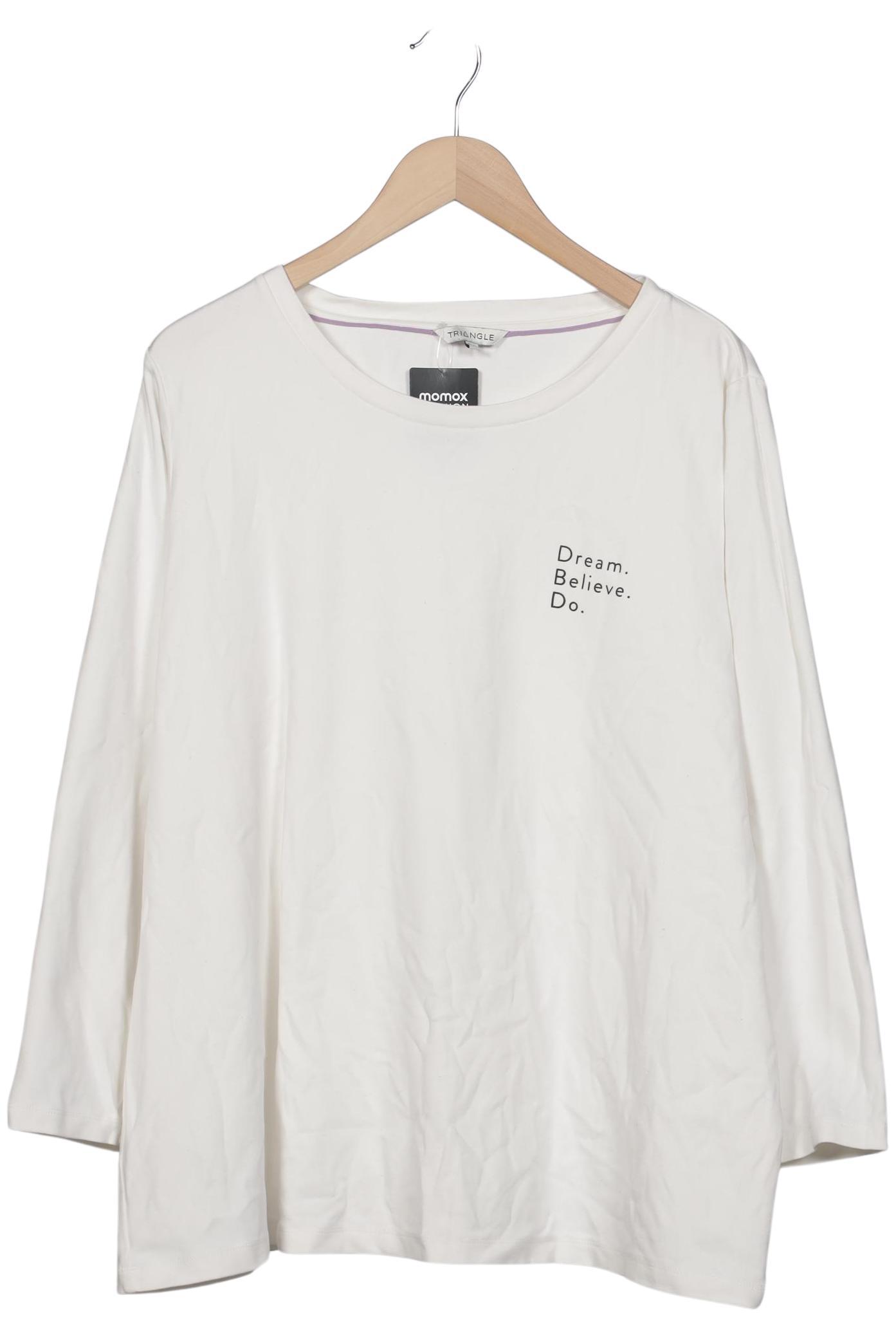 

Triangle Damen Langarmshirt, weiß, Gr. 50