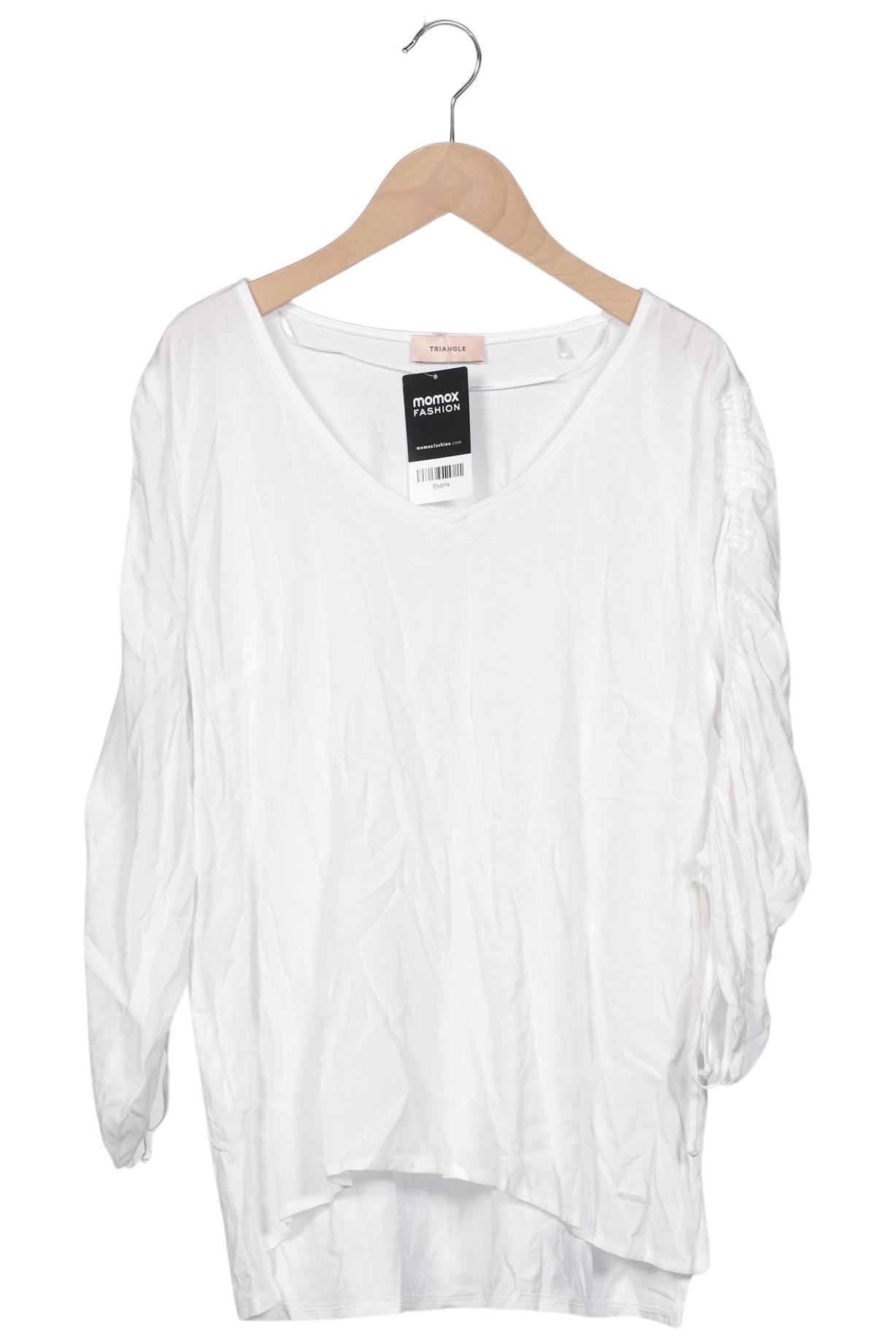

Triangle Damen Langarmshirt, weiß, Gr. 36