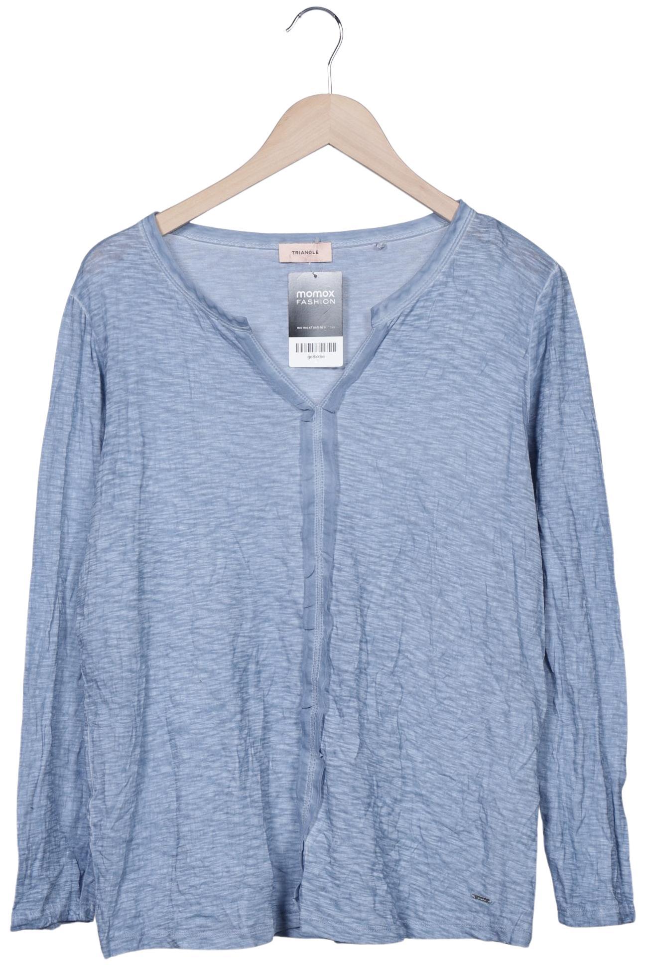 

Triangle Damen Langarmshirt, blau, Gr. 42
