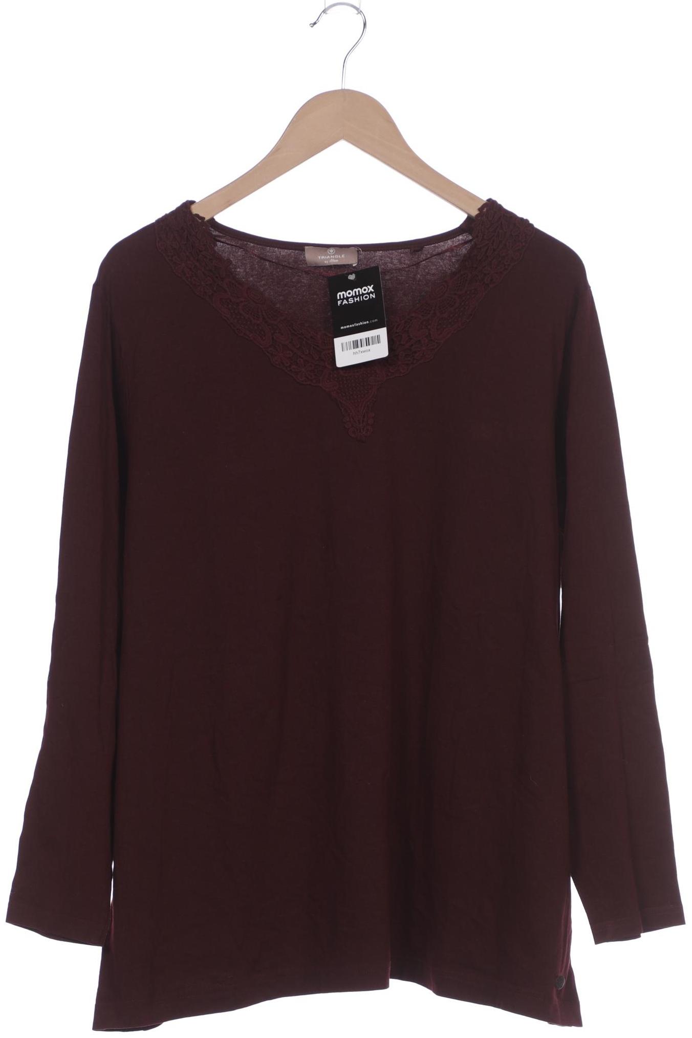 

Triangle Damen Langarmshirt, bordeaux, Gr. 52