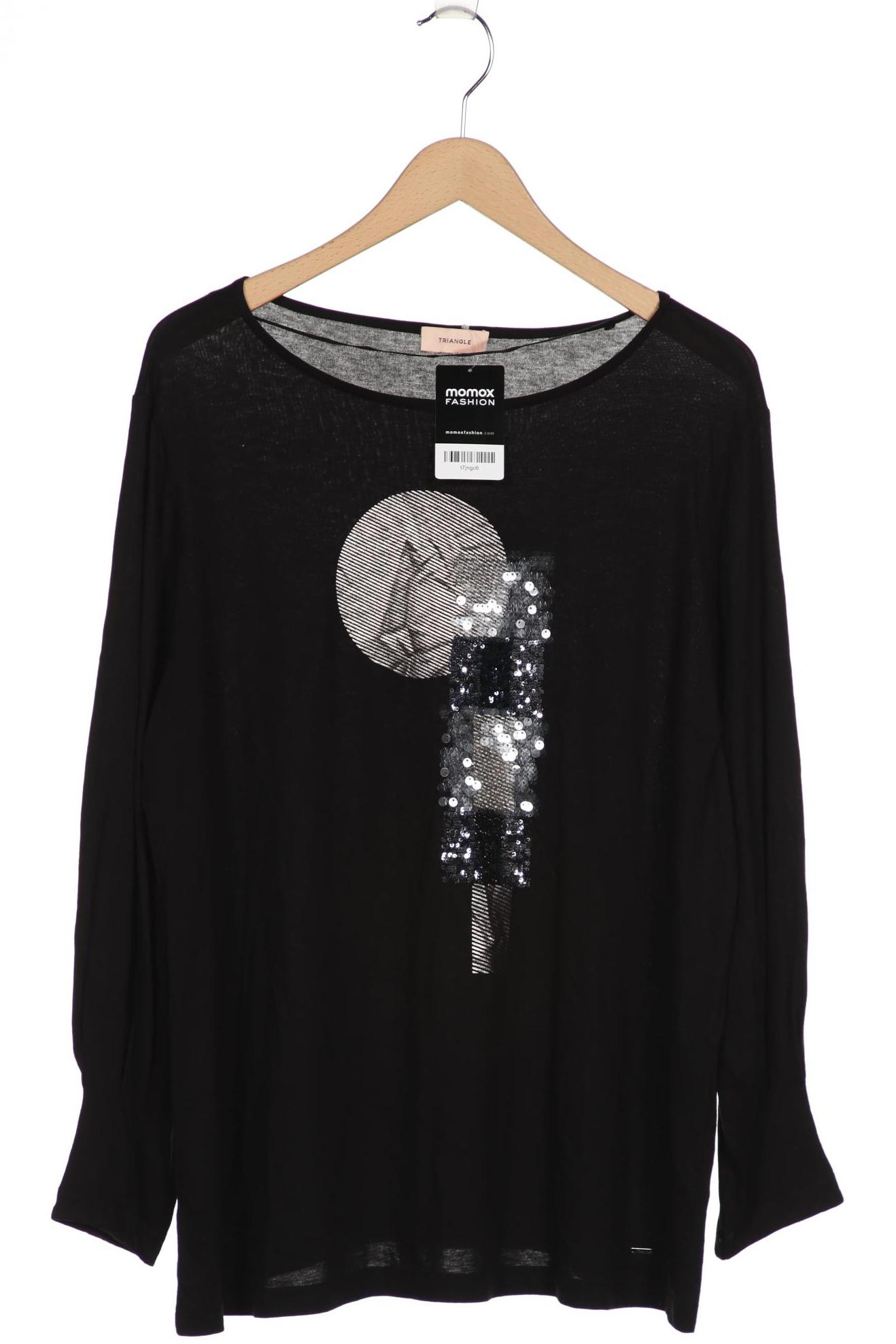 

Triangle Damen Langarmshirt, schwarz, Gr. 48