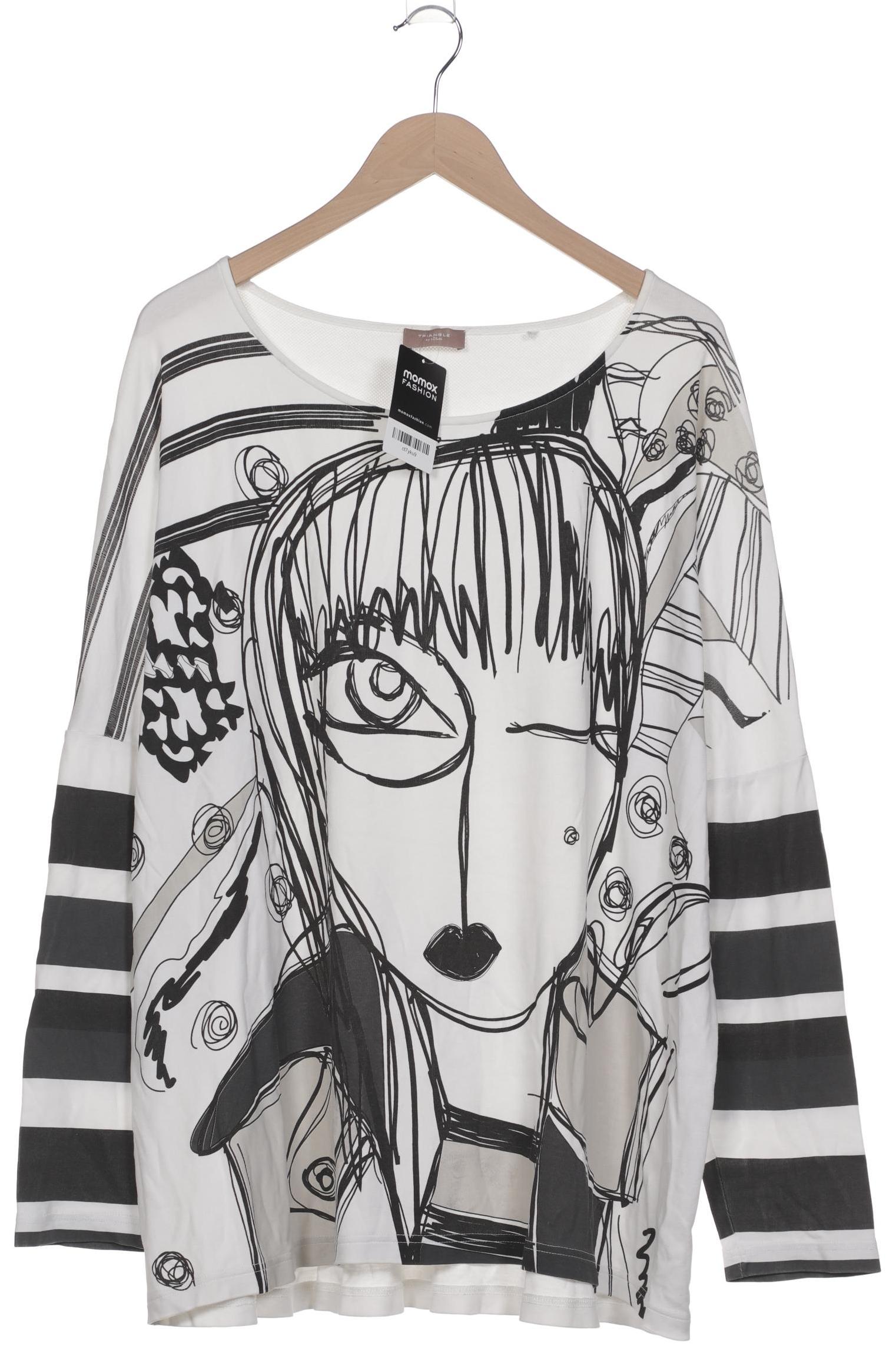 

Triangle Damen Langarmshirt, weiß, Gr. 46