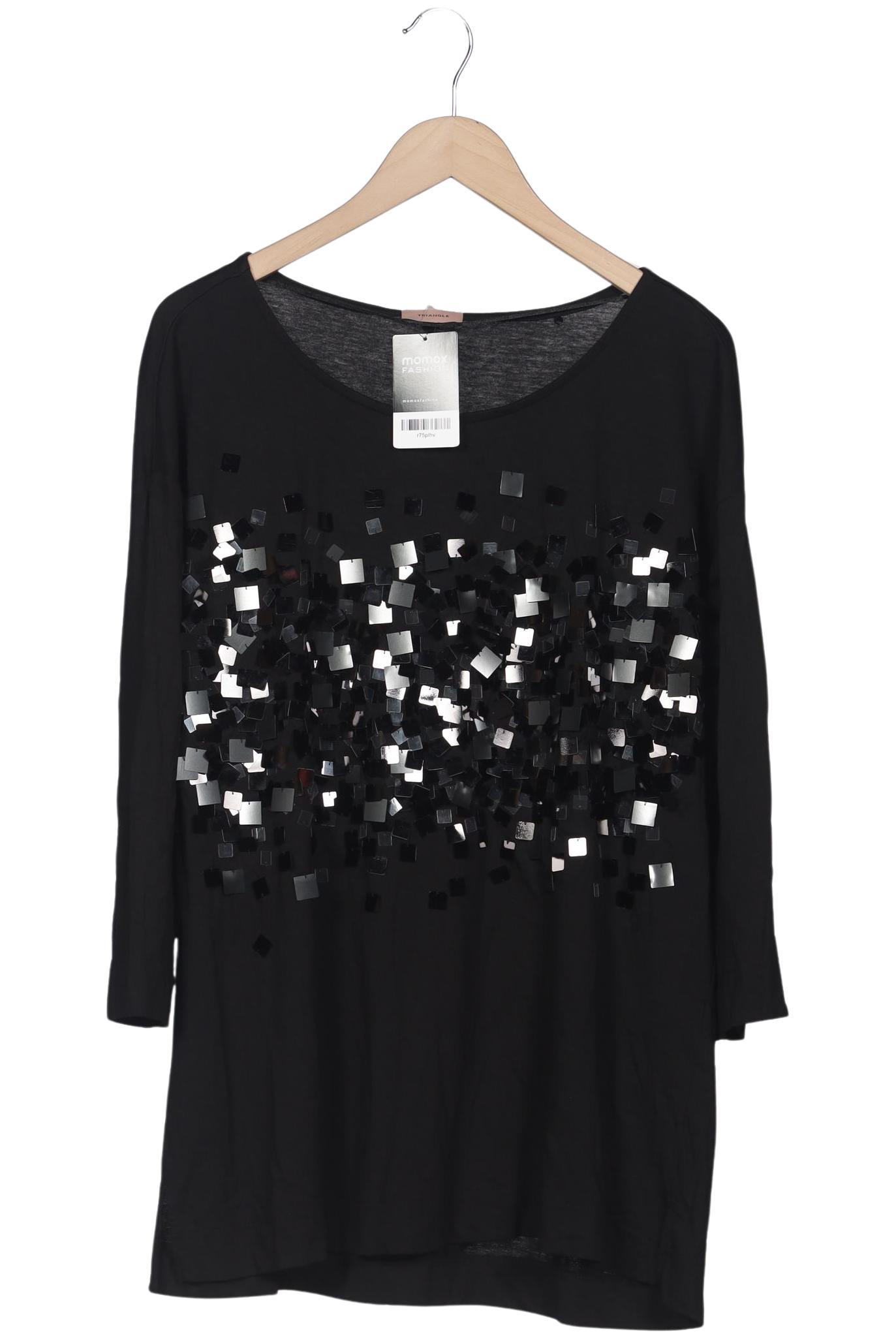 

Triangle Damen Langarmshirt, schwarz, Gr. 48