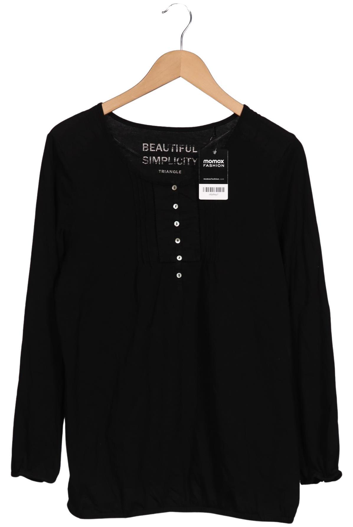 

Triangle Damen Langarmshirt, schwarz, Gr. 46