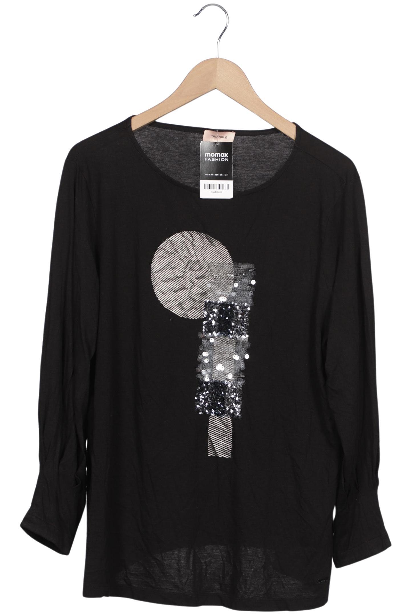 

Triangle Damen Langarmshirt, schwarz, Gr. 48