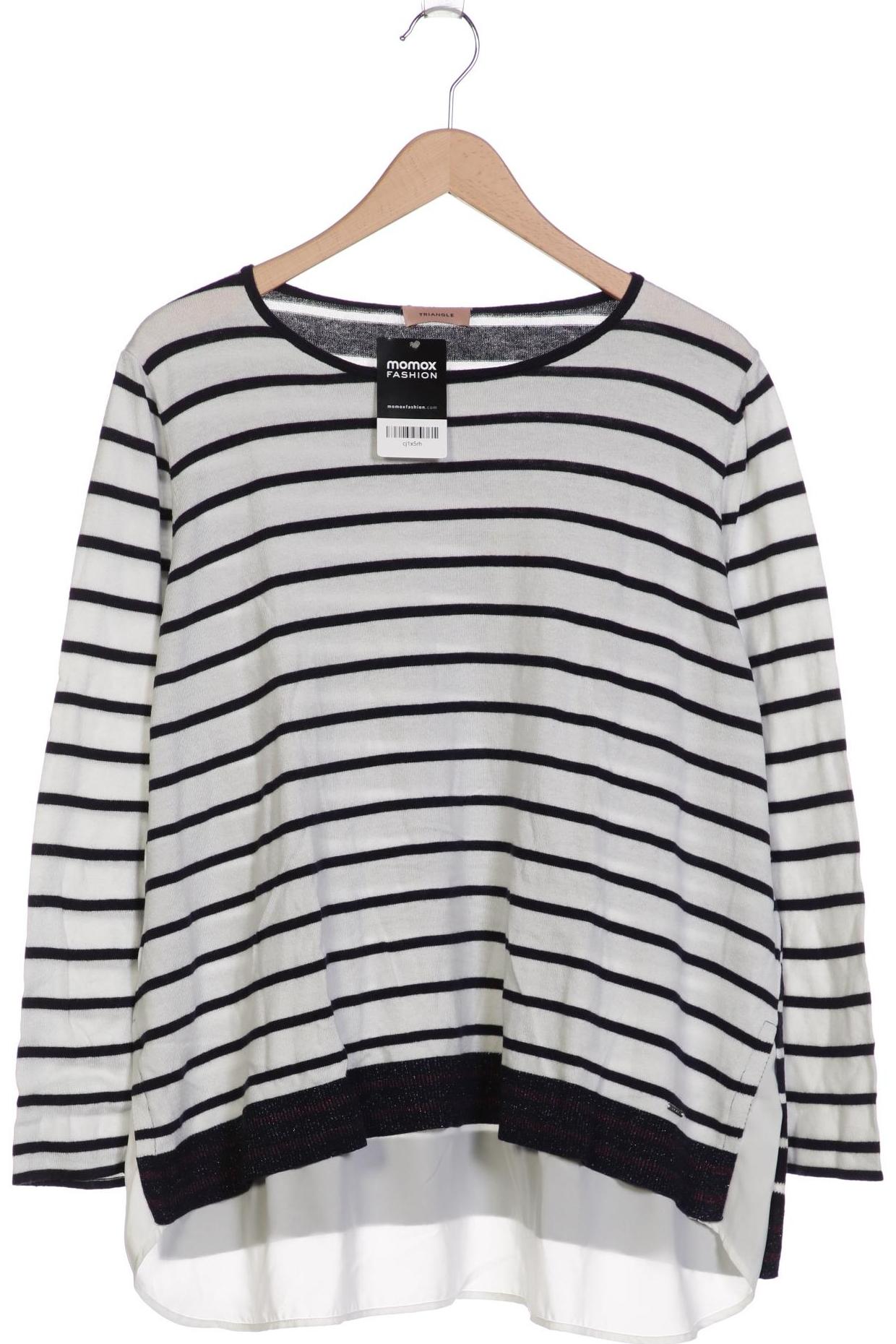 

Triangle Damen Langarmshirt, weiß, Gr. 48