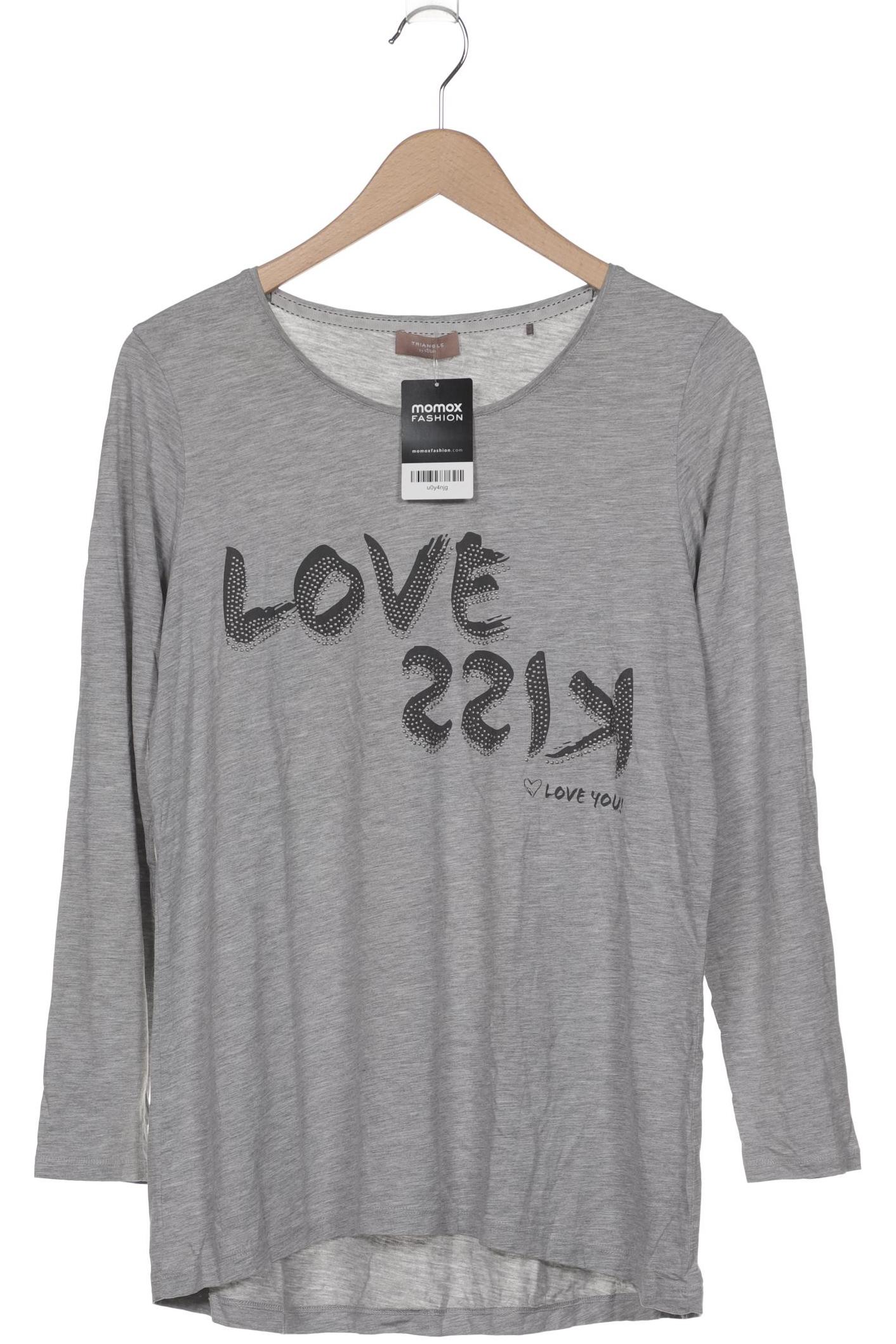 

Triangle Damen Langarmshirt, grau, Gr. 40