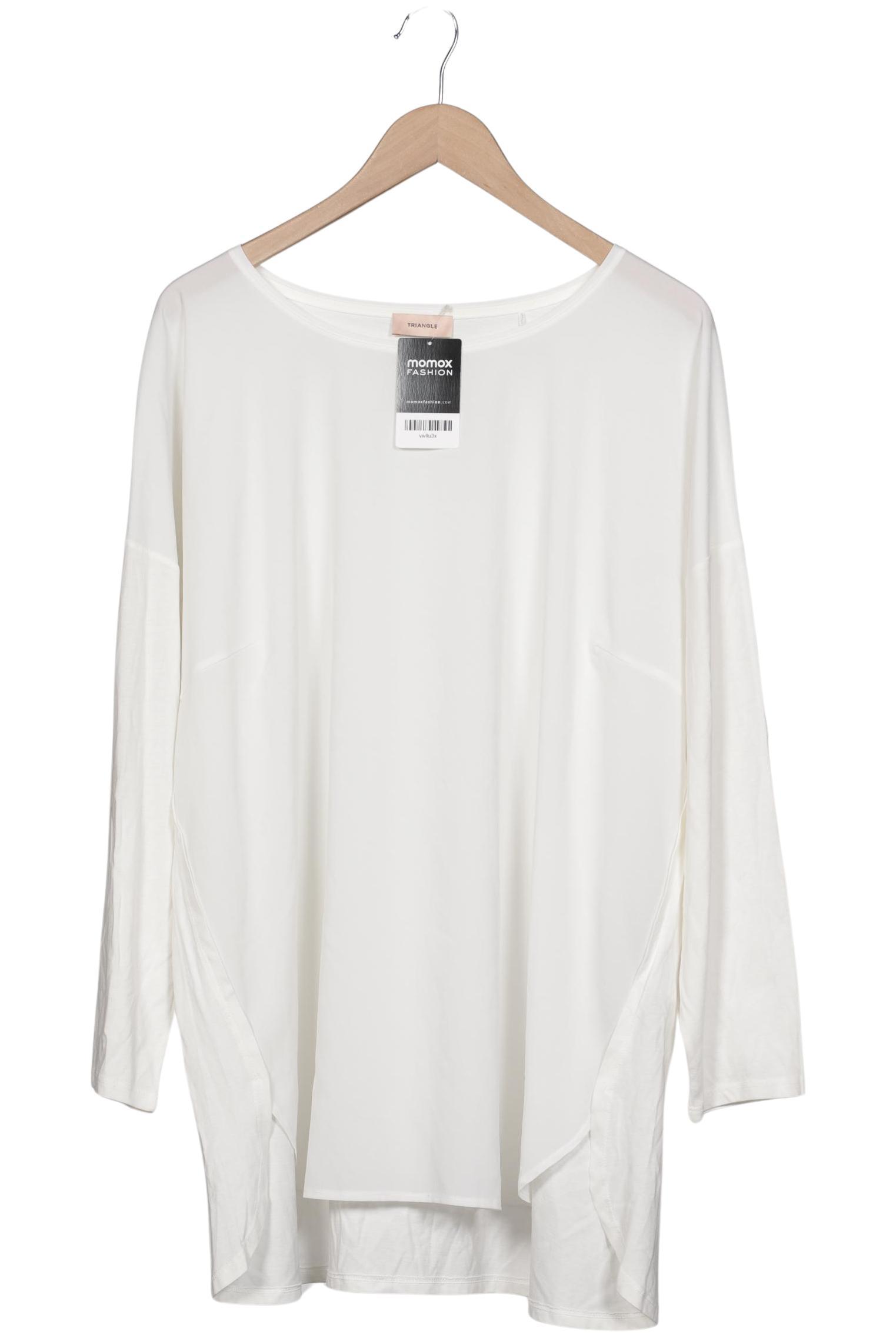 

Triangle Damen Langarmshirt, weiß, Gr. 50