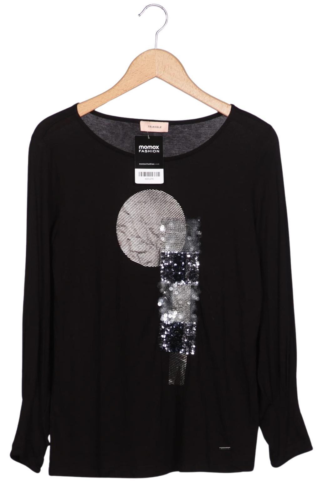 

Triangle Damen Langarmshirt, schwarz, Gr. 36