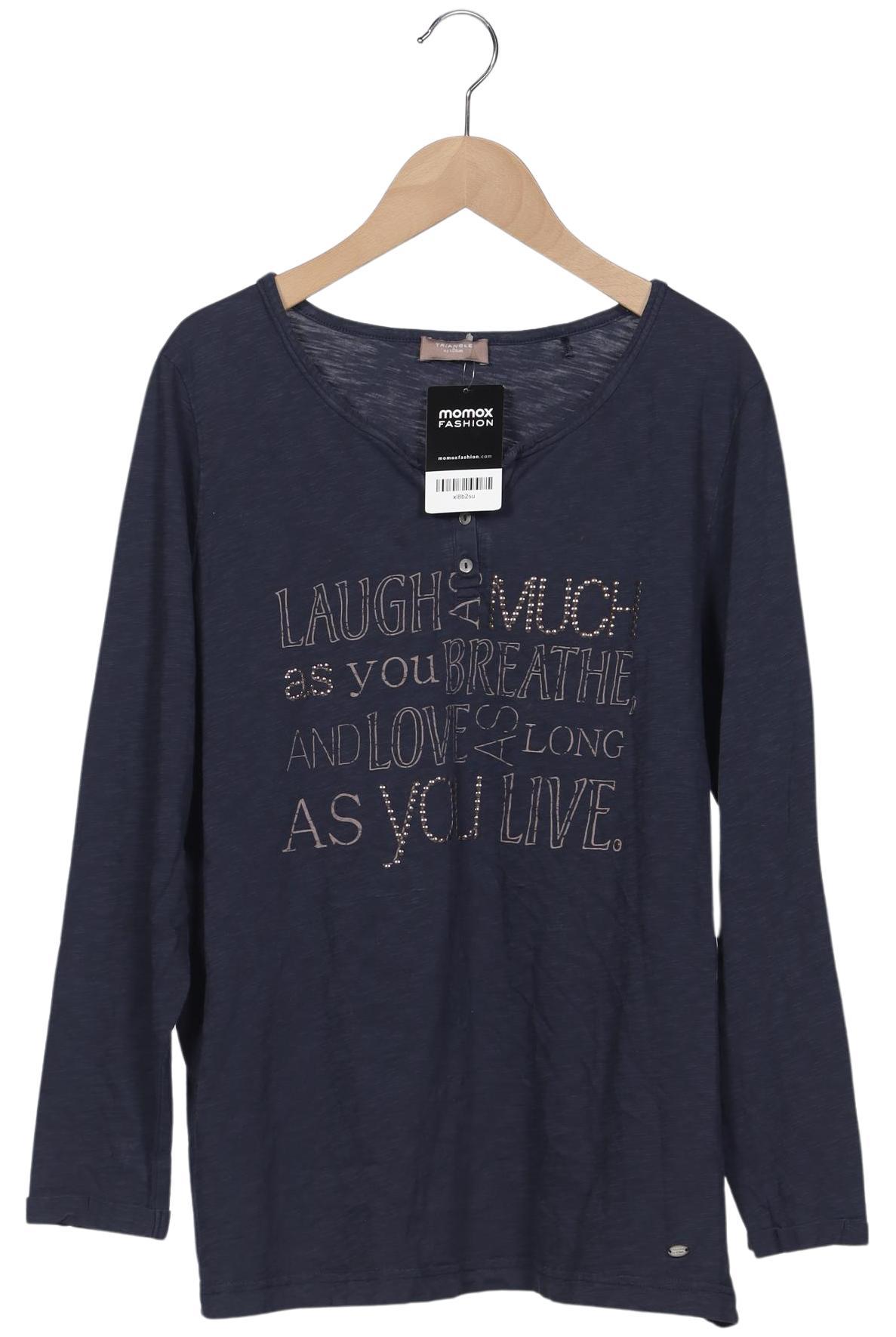 

Triangle Damen Langarmshirt, marineblau, Gr. 46