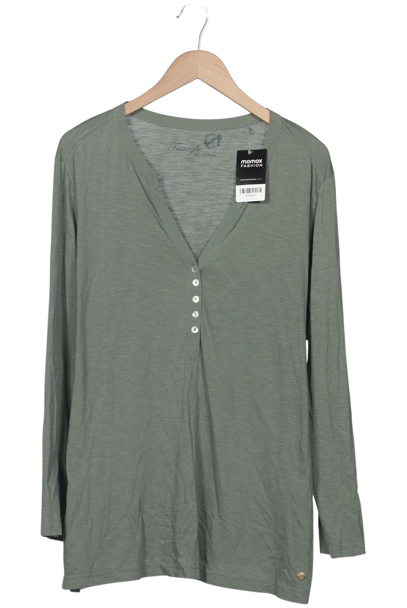 

Triangle Damen Langarmshirt, grün, Gr. 48