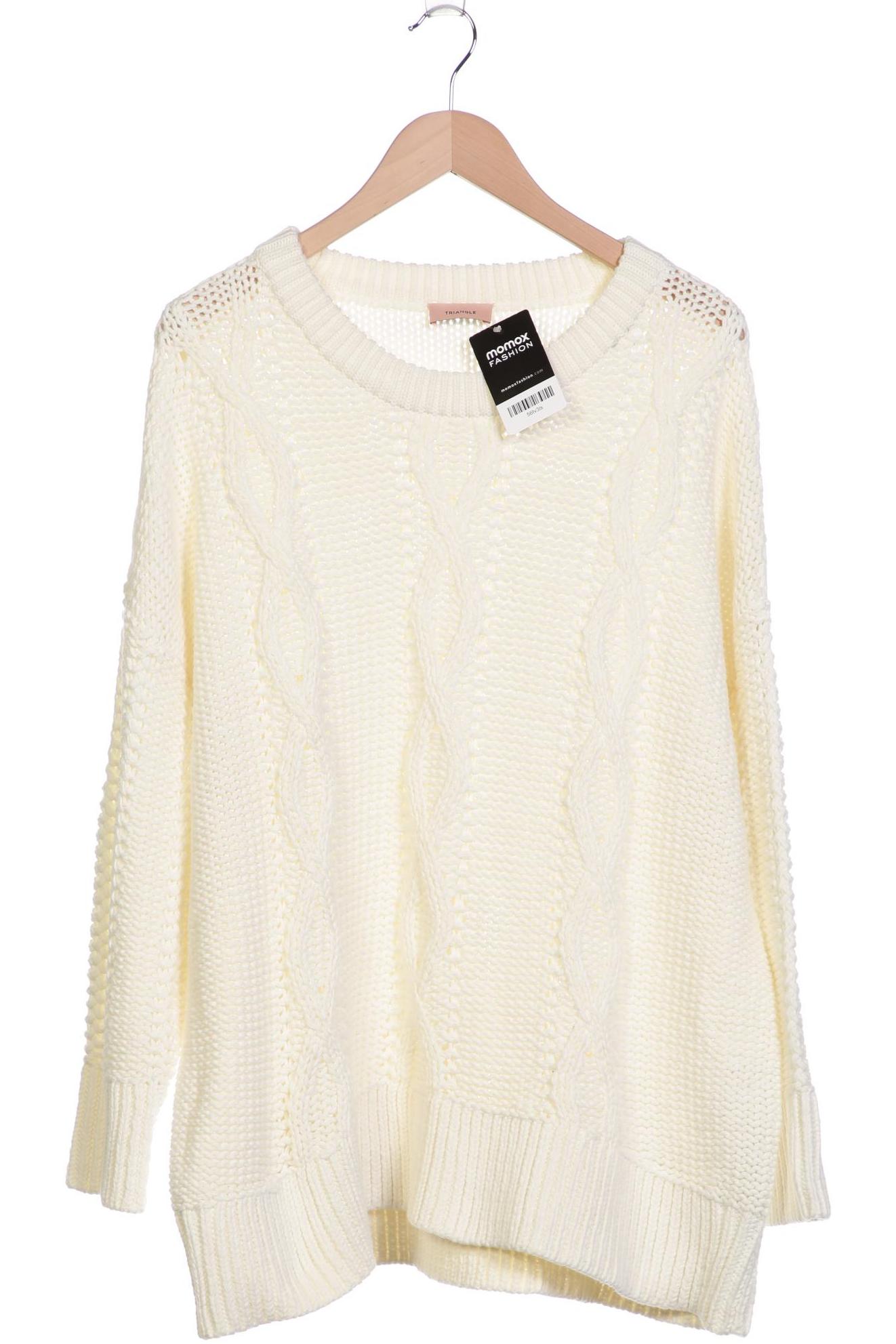 

Triangle Damen Pullover, cremeweiß, Gr. 52