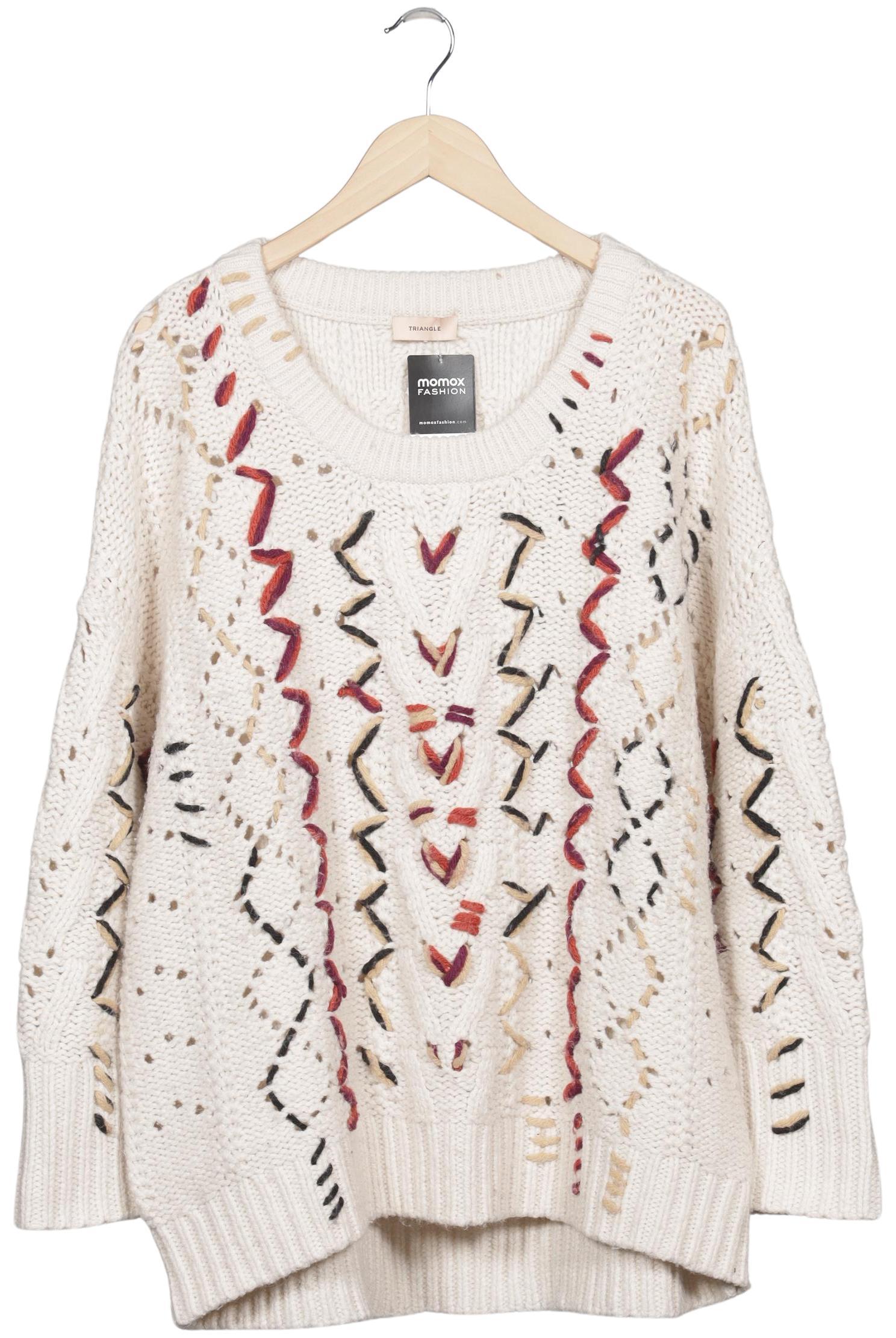 

Triangle Damen Pullover, cremeweiß, Gr. 48