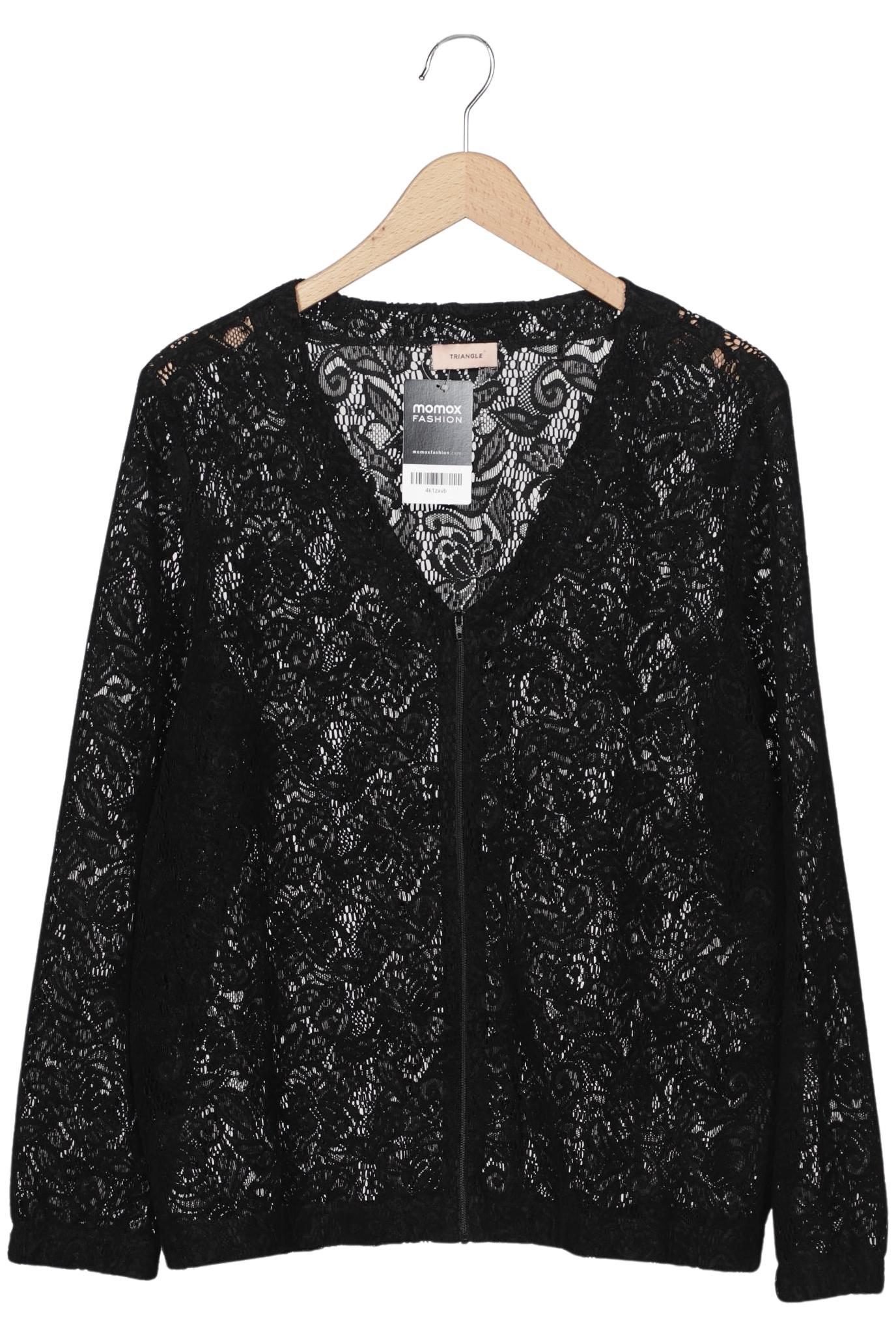 

Triangle Damen Strickjacke, schwarz, Gr. 42
