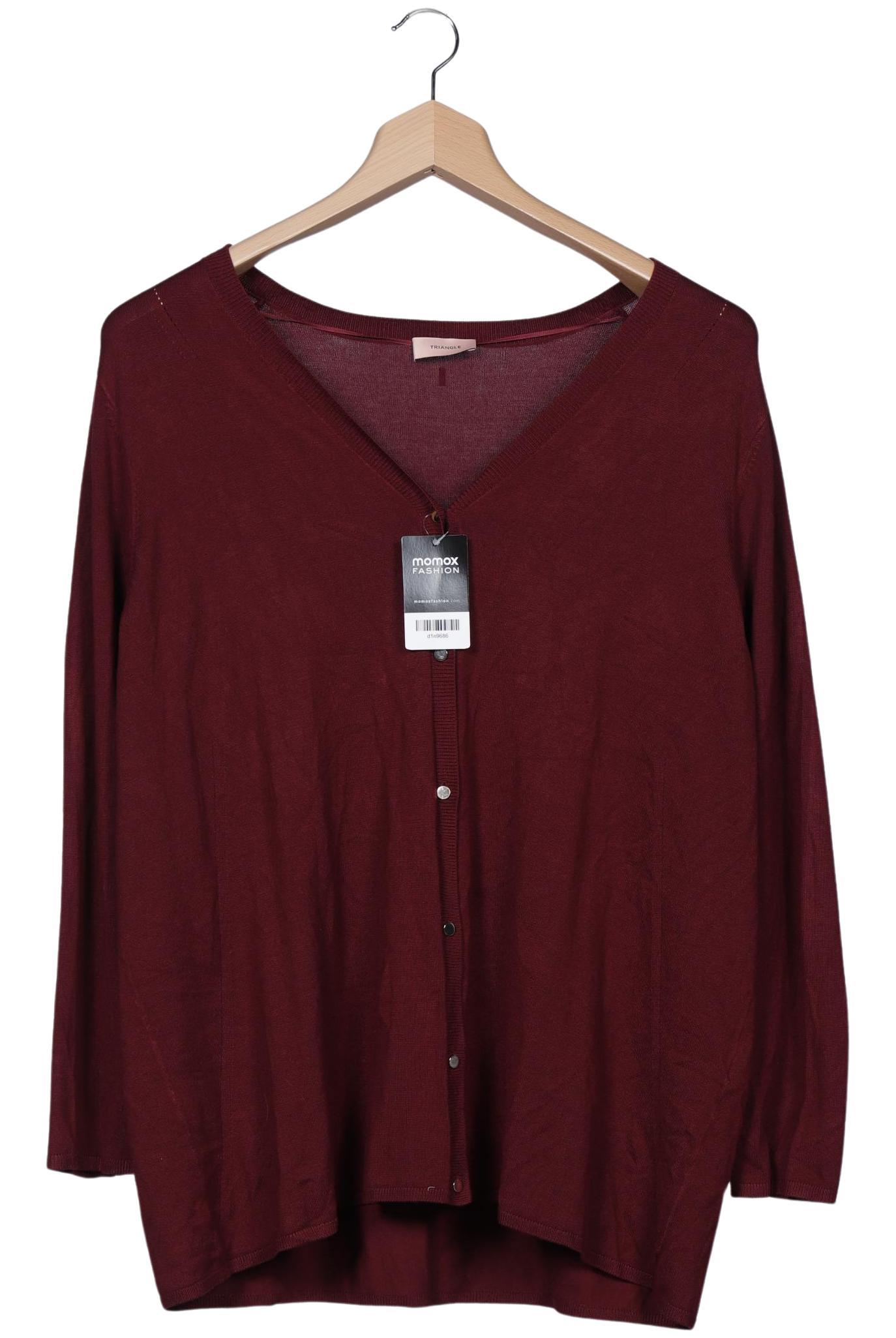 

Triangle Damen Strickjacke, bordeaux, Gr. 52