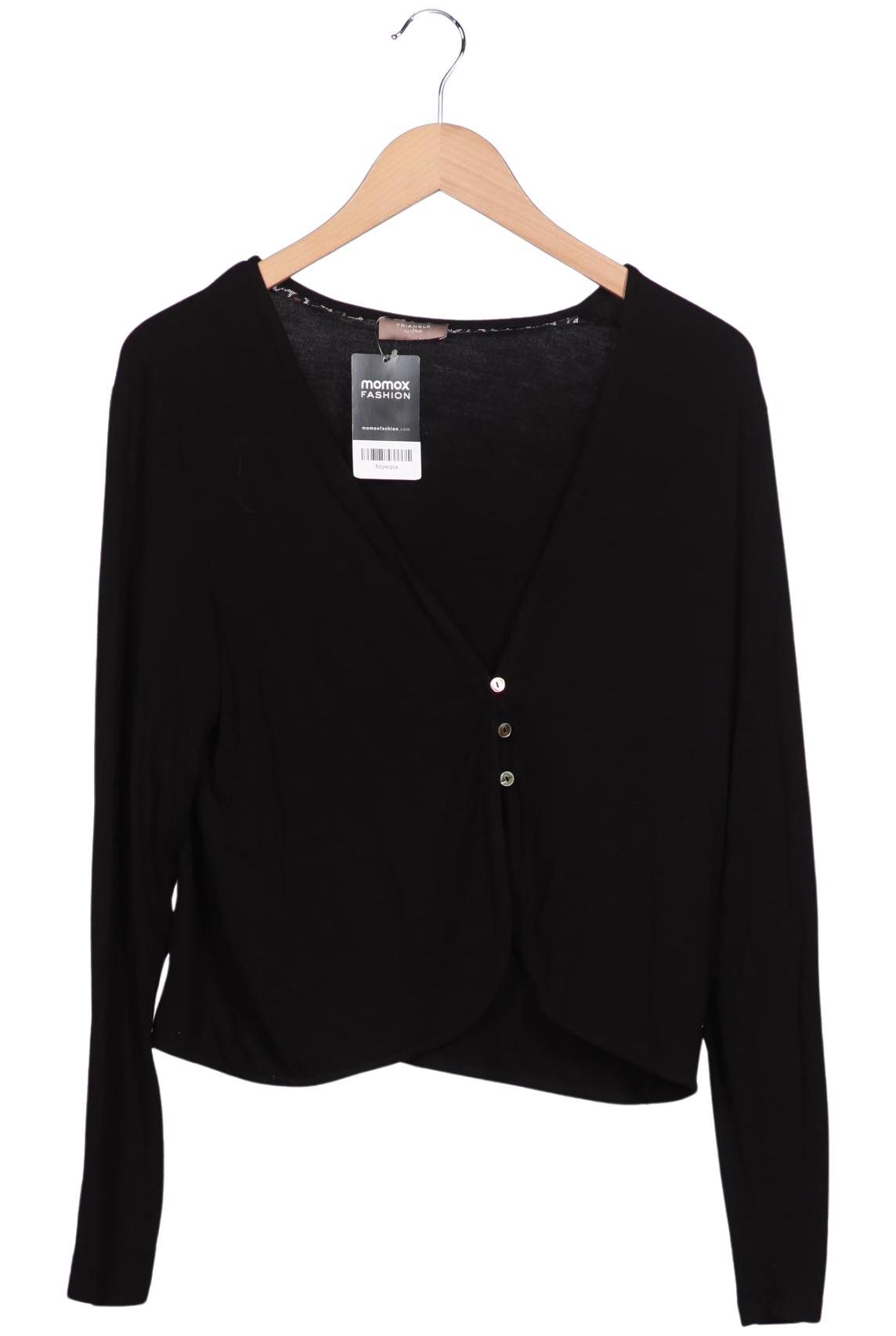 

Triangle Damen Strickjacke, schwarz, Gr. 42